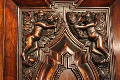 Deutsches Barockkabinett des 19. Jahrhunderts auf Stand, "Danziger Schapp"