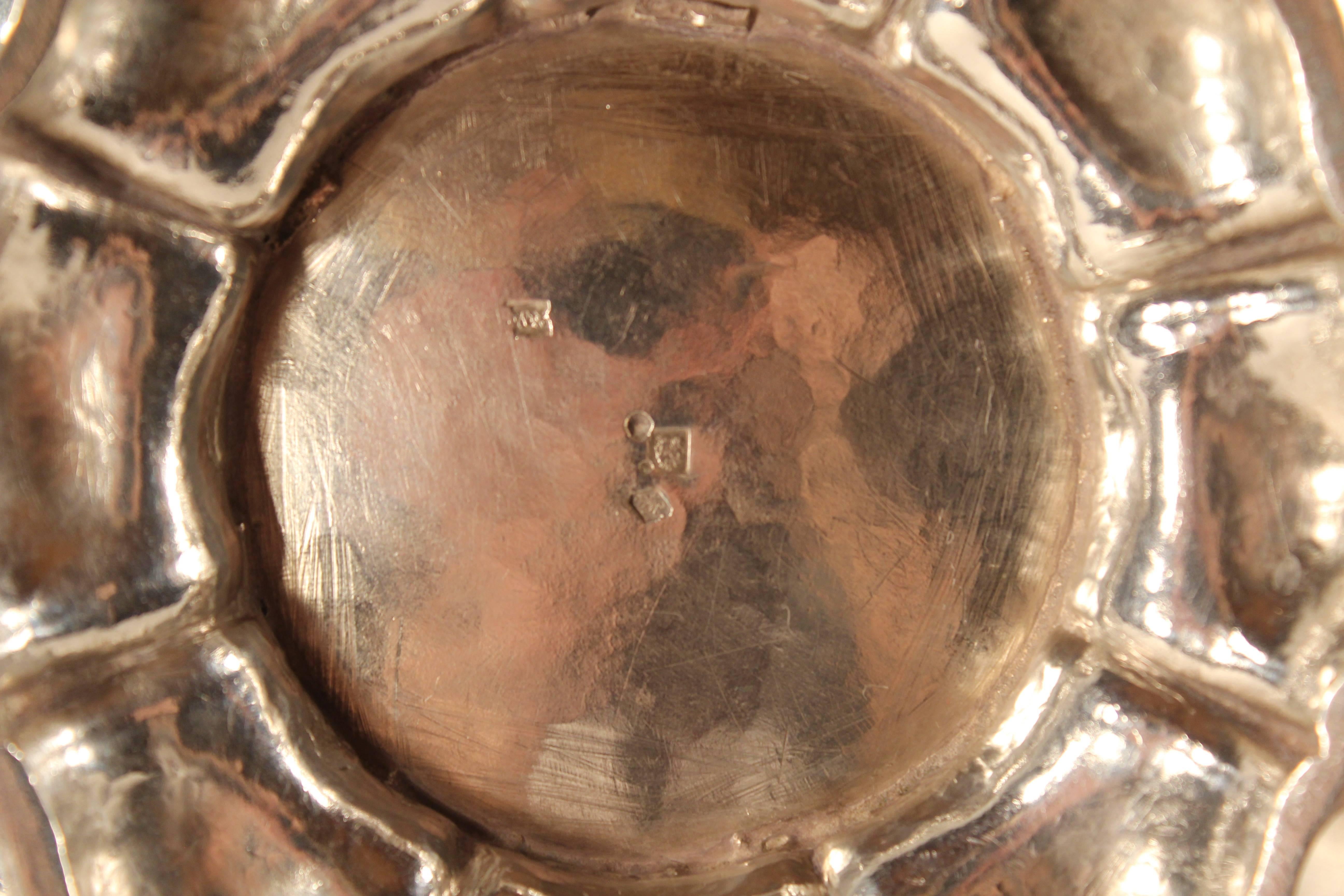 Baroque Revival Antique Silver Teapot, Belgium 1831-1869 For Sale
