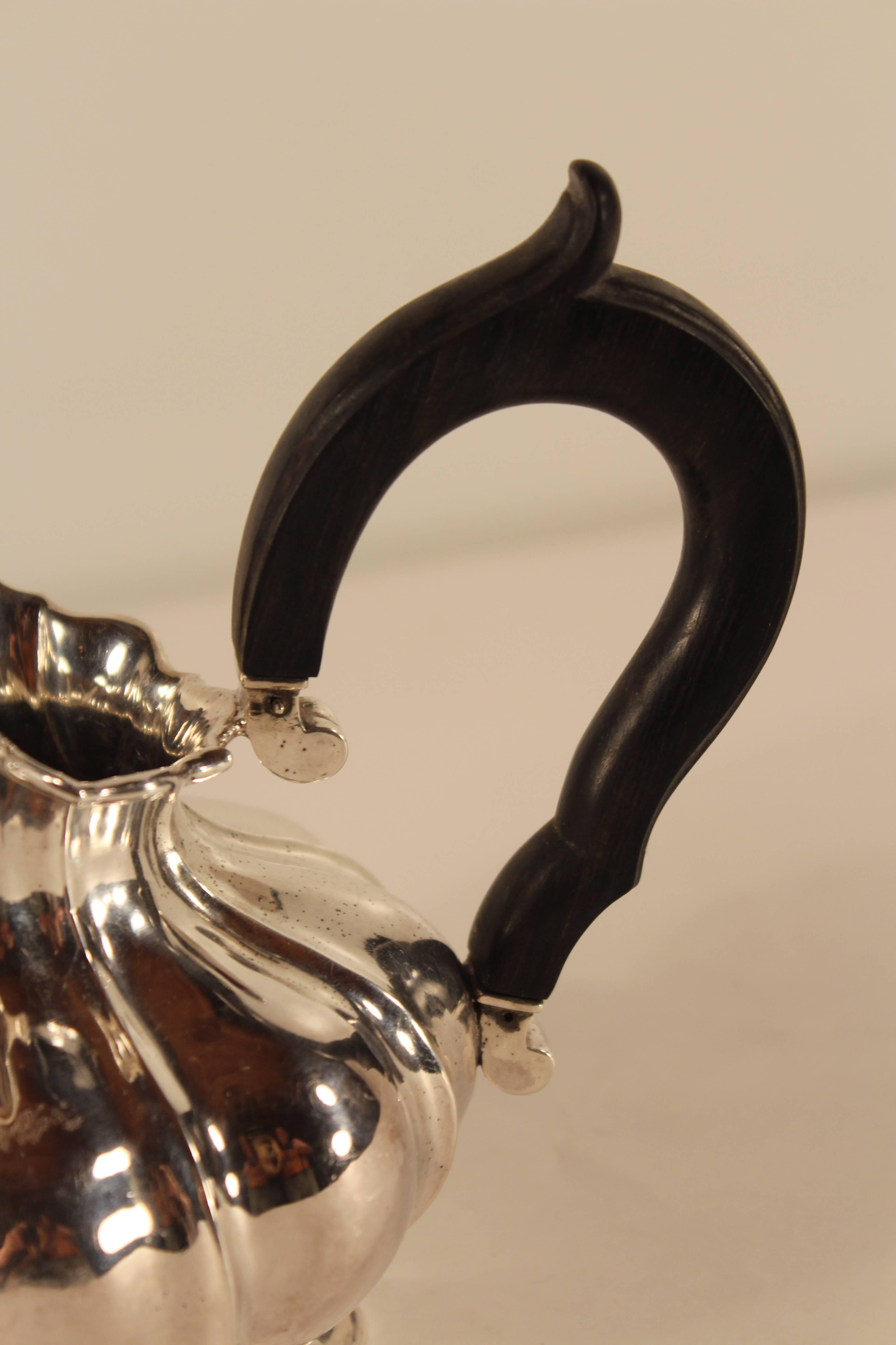 Baroque Revival Antique Silver Cream Pot, Belgium 1831-69