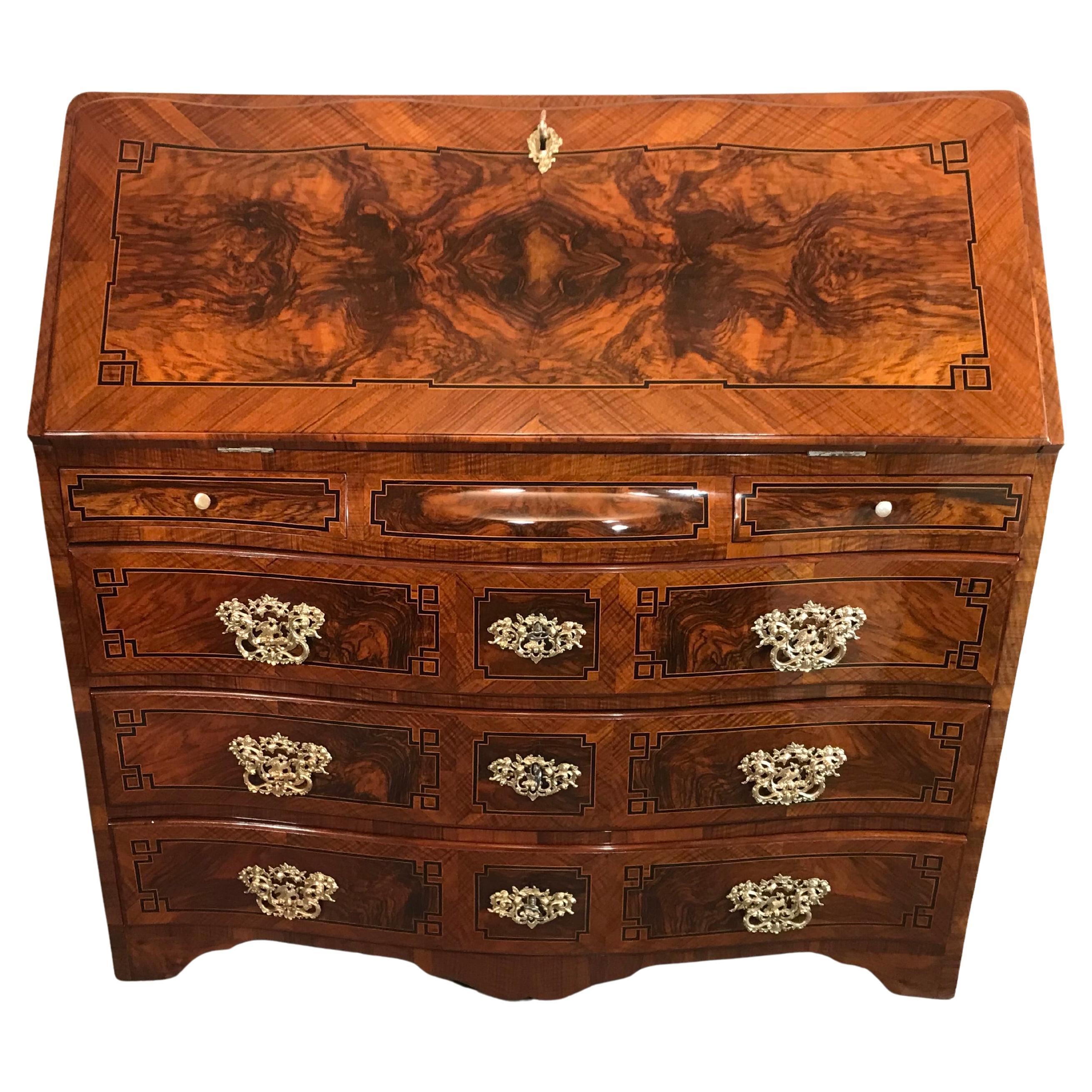 Louis XVI Secretary Desk, South German 1770-80, walnut