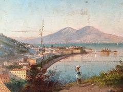 View of Naples with Mount Vesuvius
