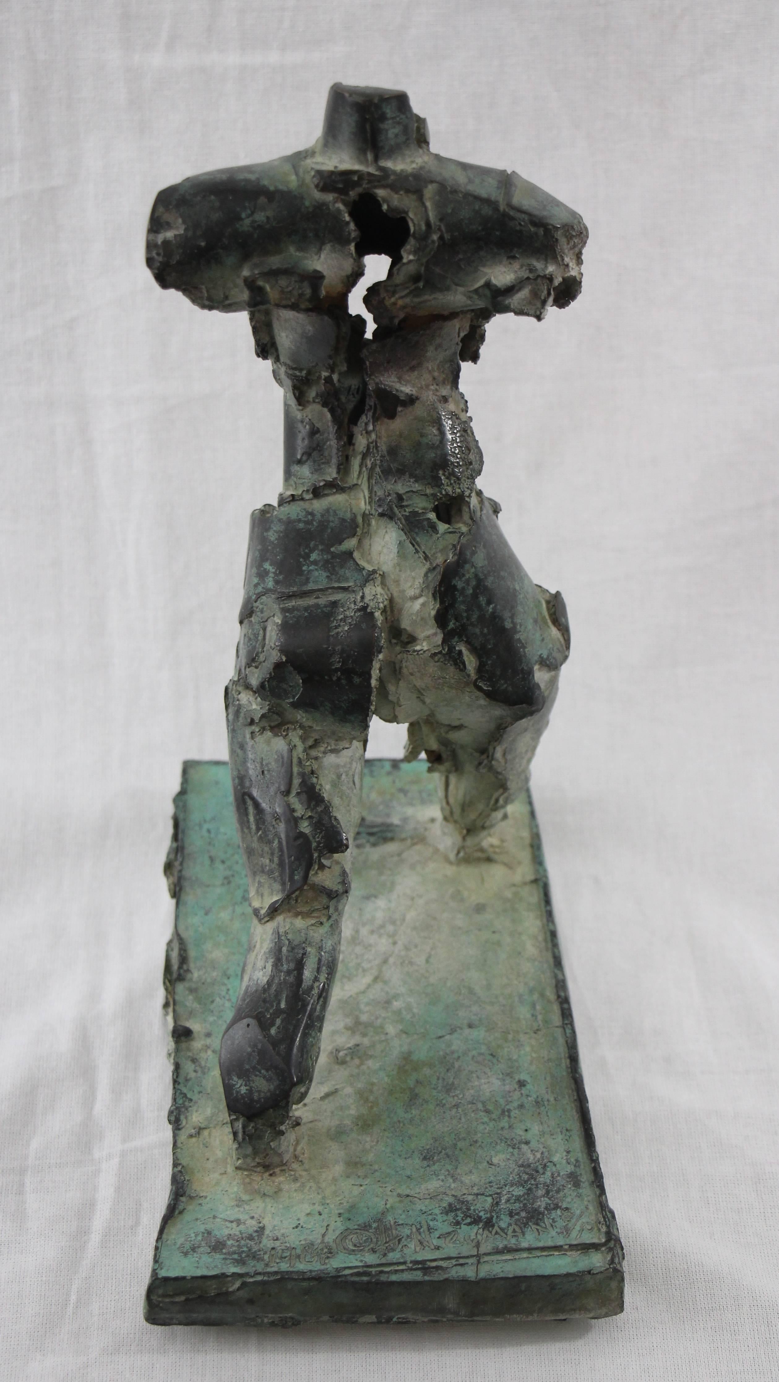 American Henry Neuman, Brutalist Bronze Sculpture, USA, 20th Century