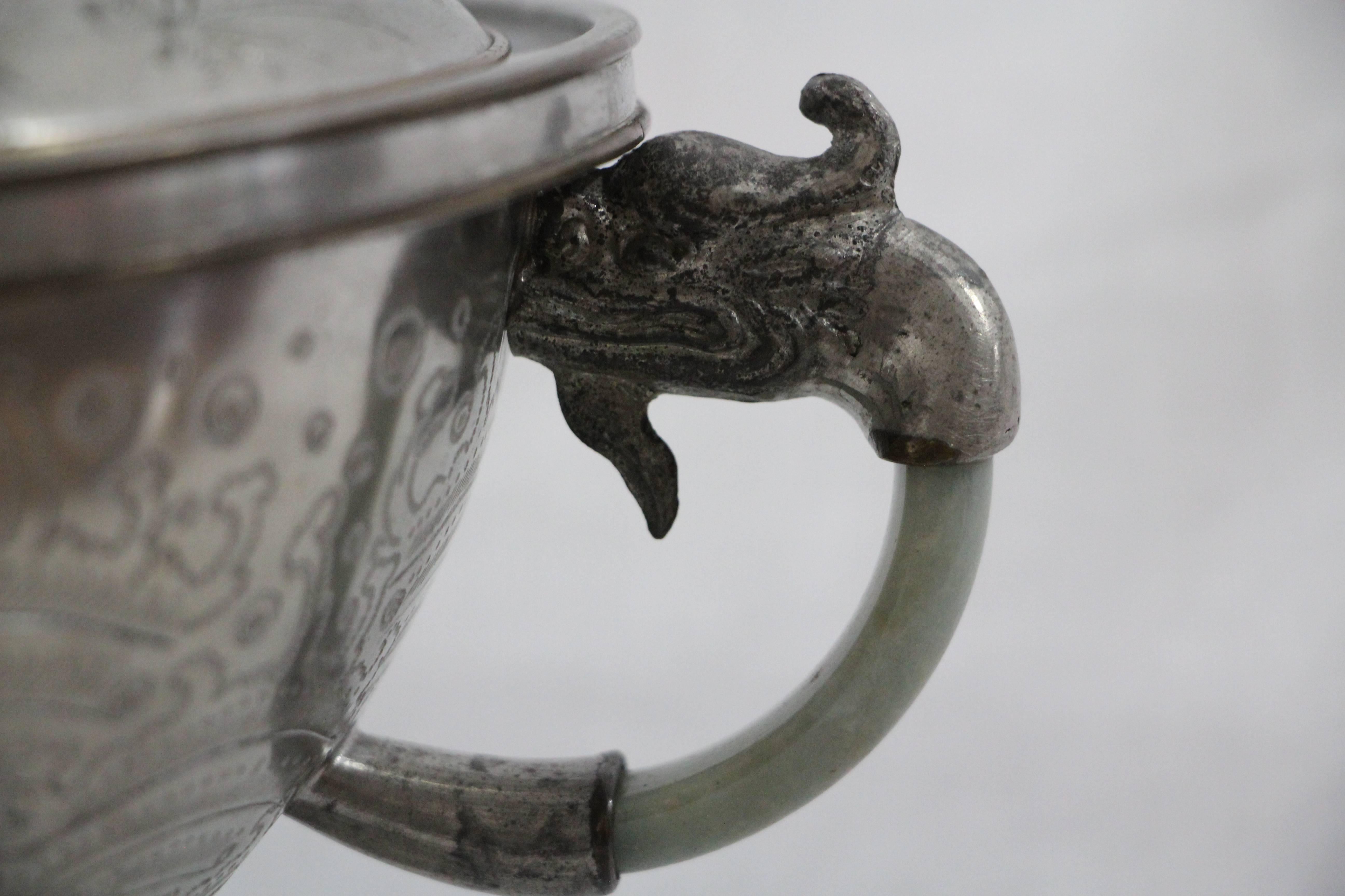 Pair of Chinese Pewter Tureens, Qing Dynasty 6