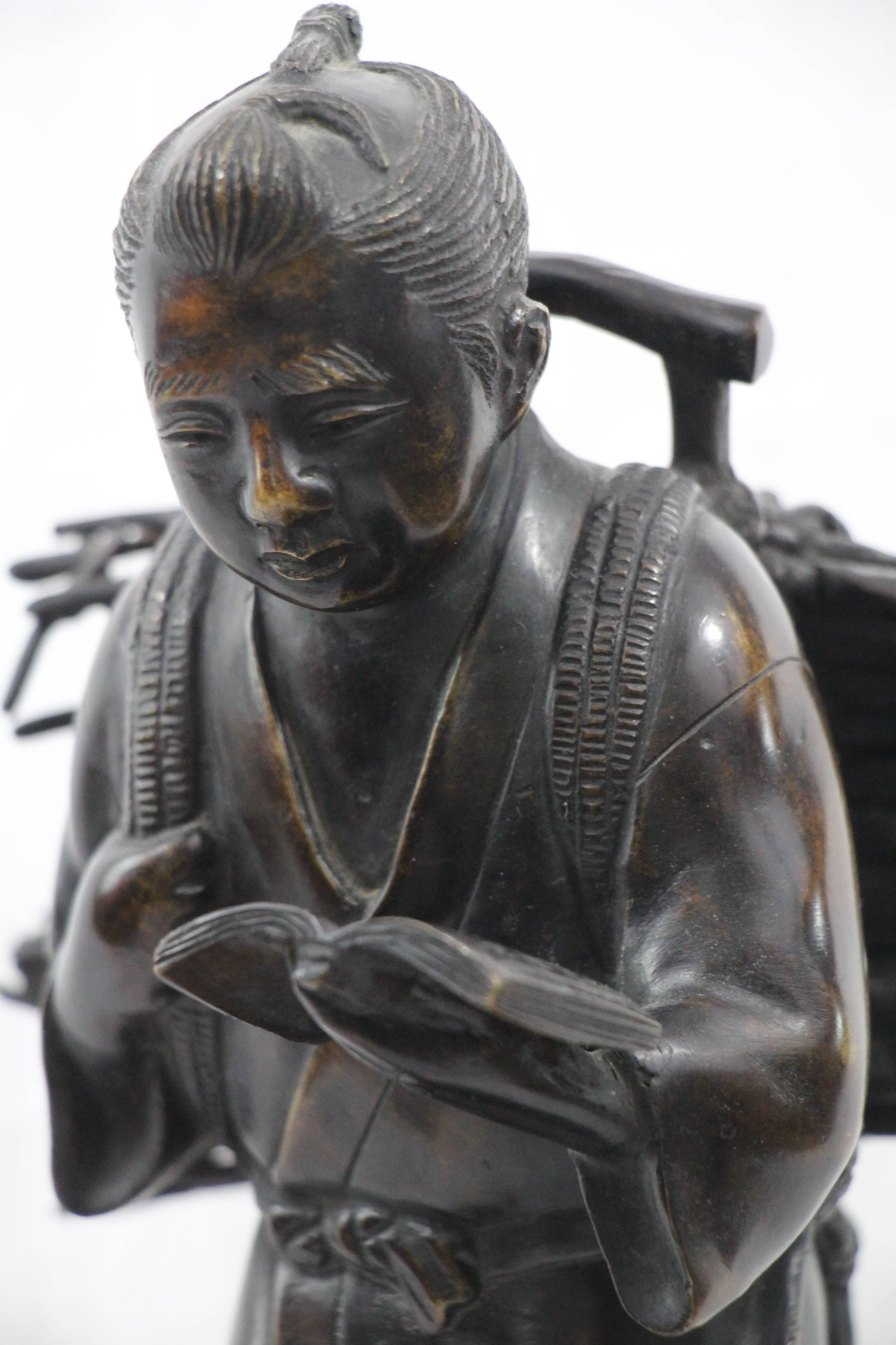 Bronze figure representing 