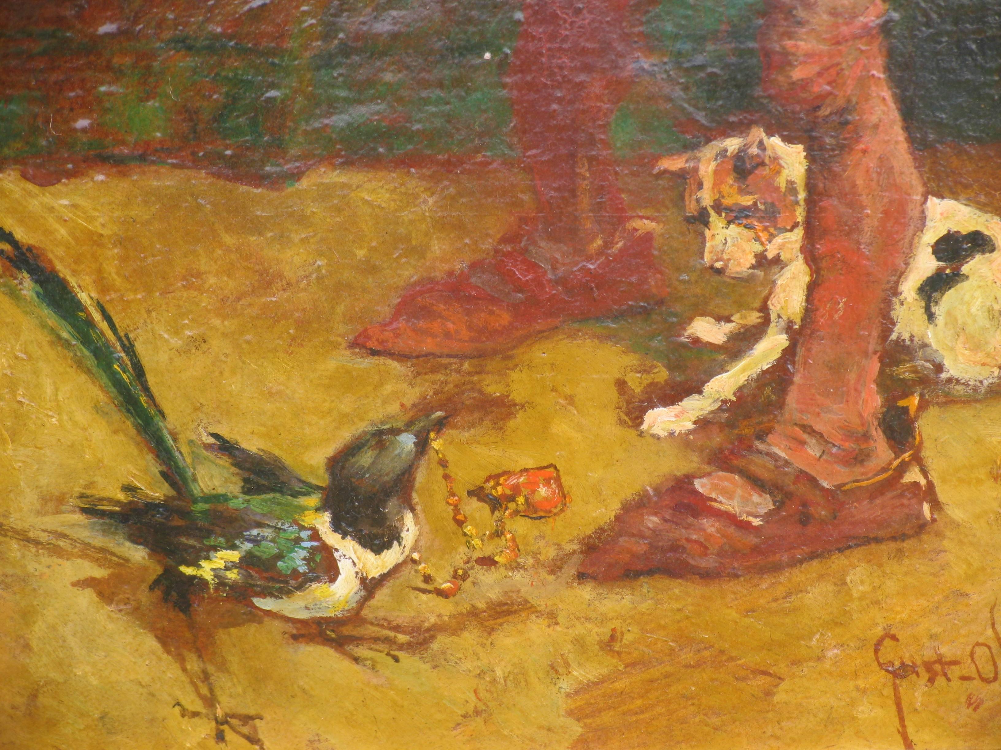 20th century painting by Gustav Ohm, German painter, 