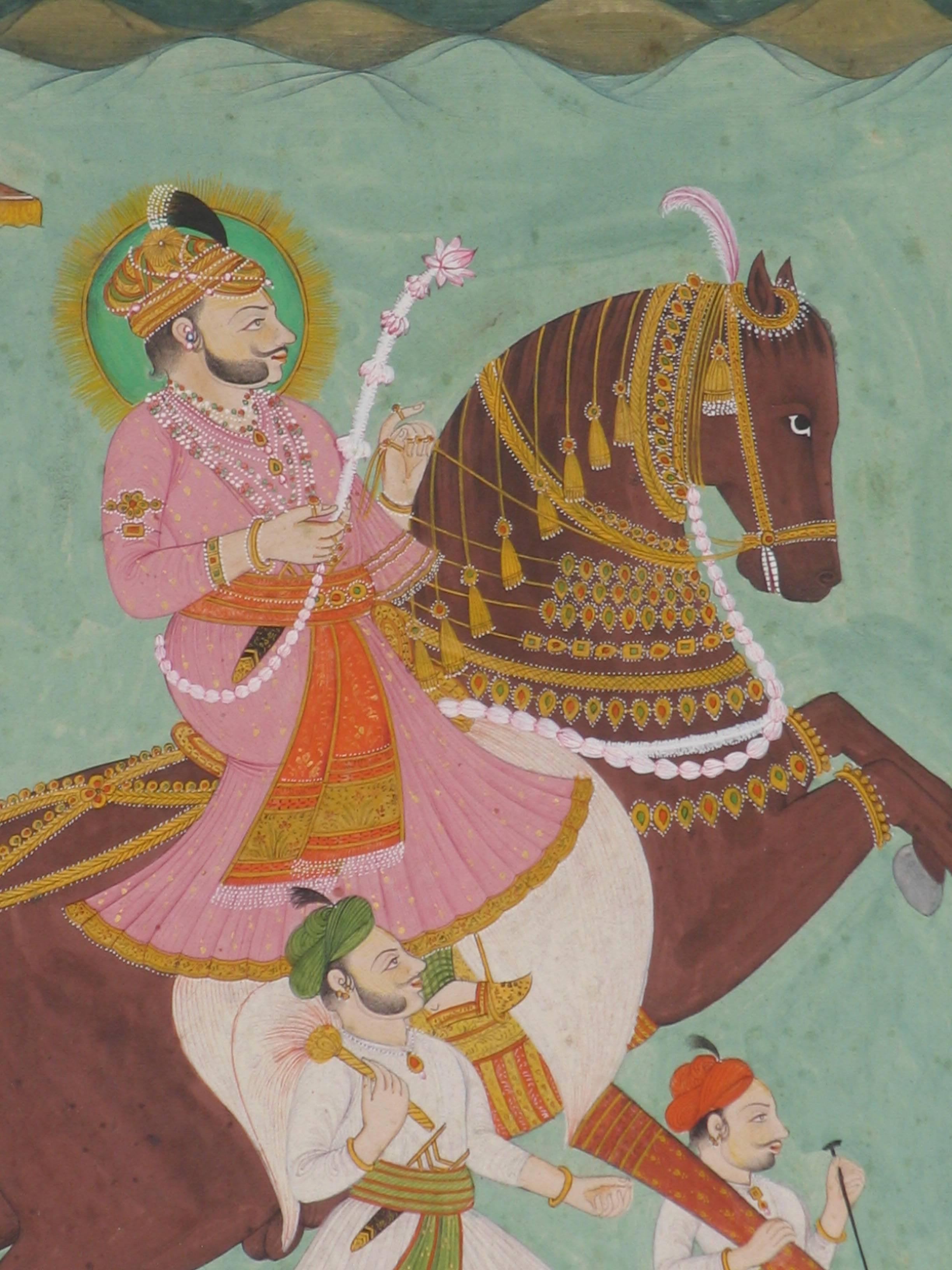 Other Indian Miniature Painting of Maharana Bhim Singh of Mewar