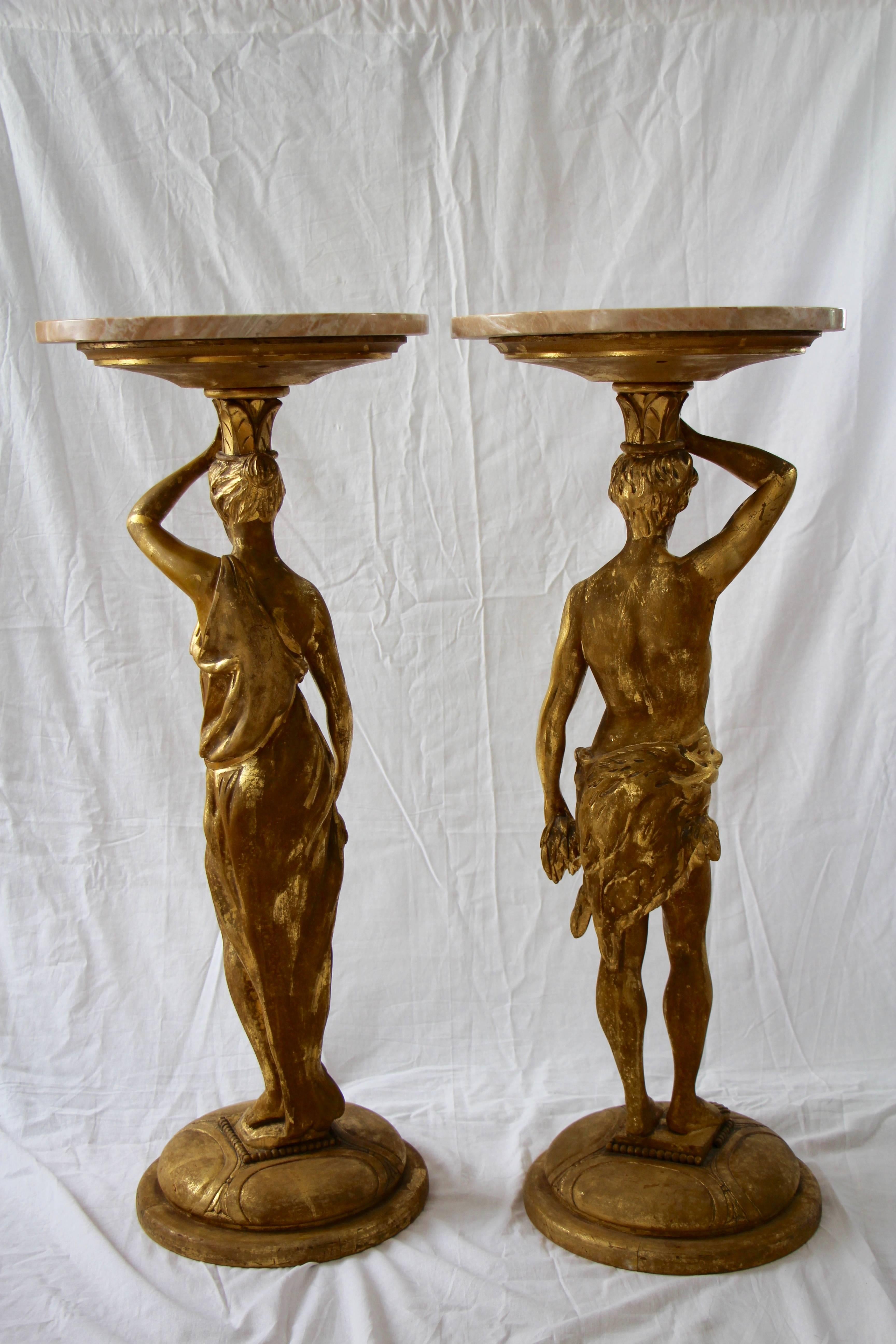 Wood 20th Century Pair of Side Tables
