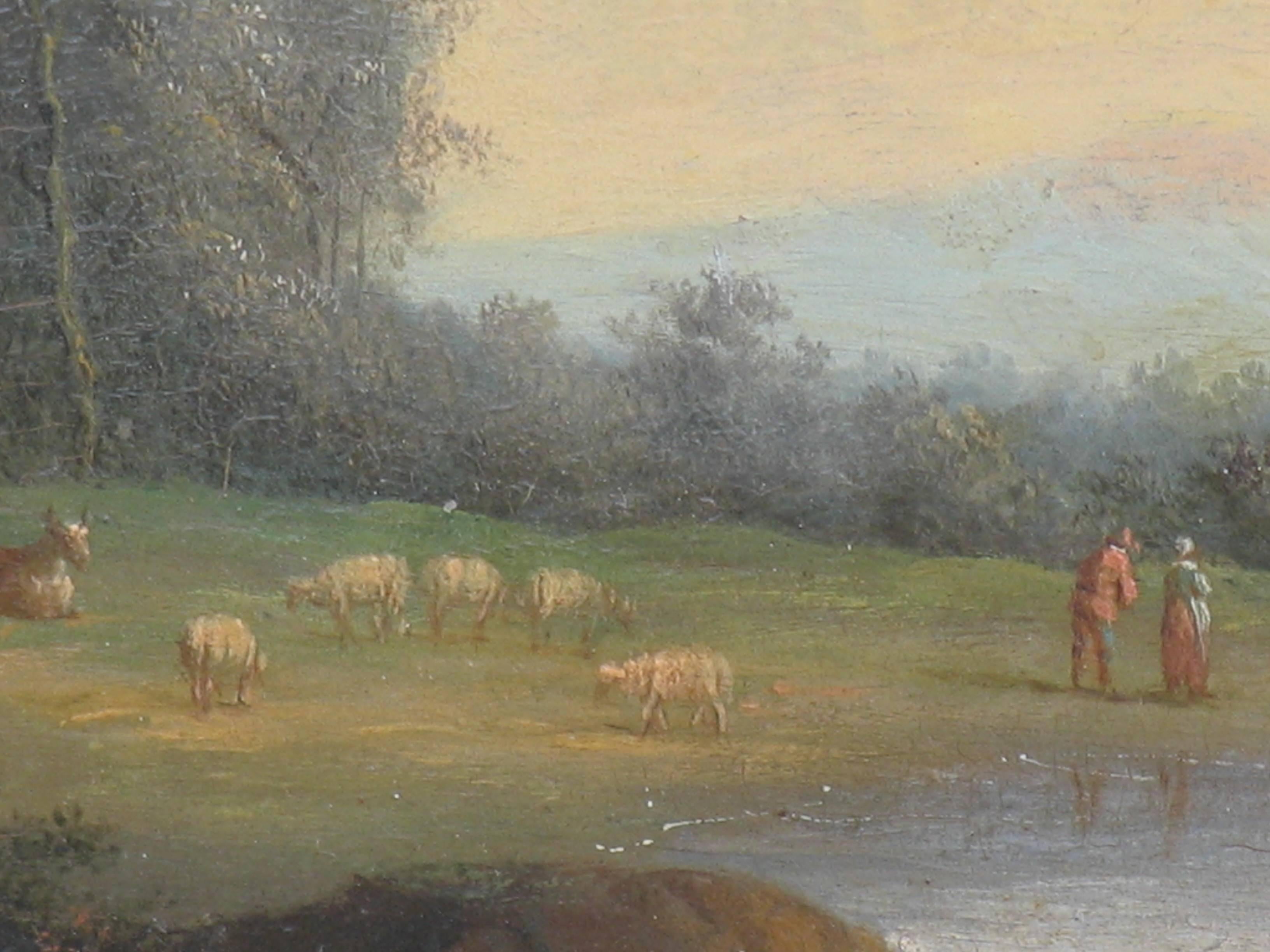 Romantic Pair of late 18th/early 19th Century Landscape Paintings