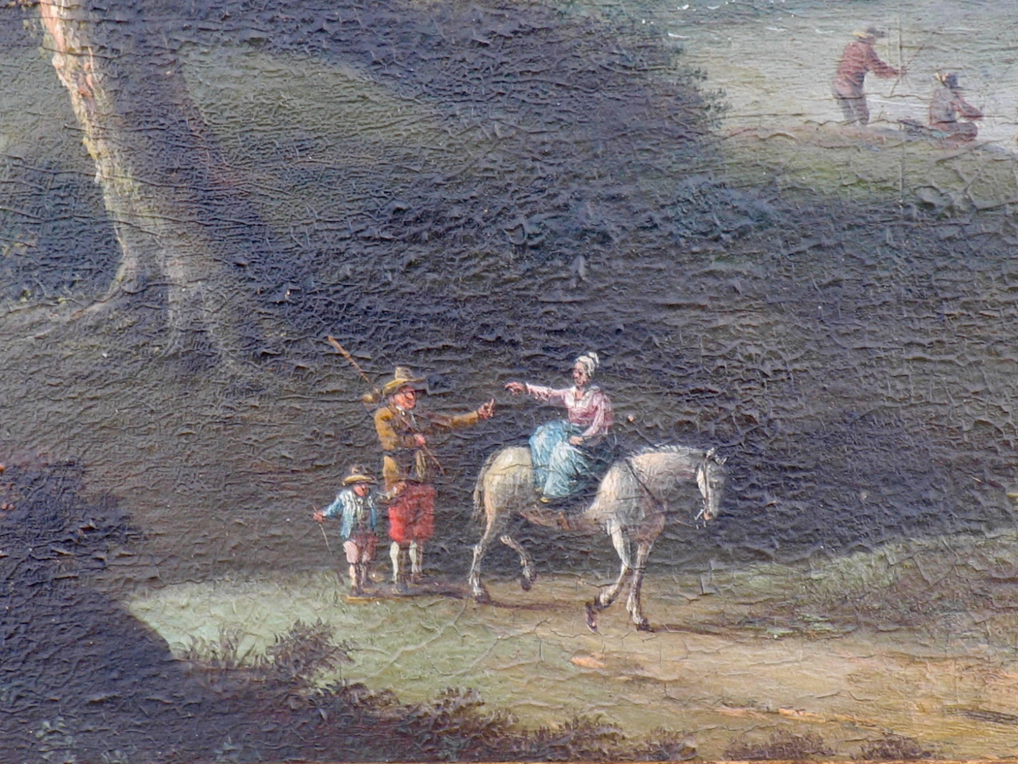 French Pair of late 18th/early 19th Century Landscape Paintings