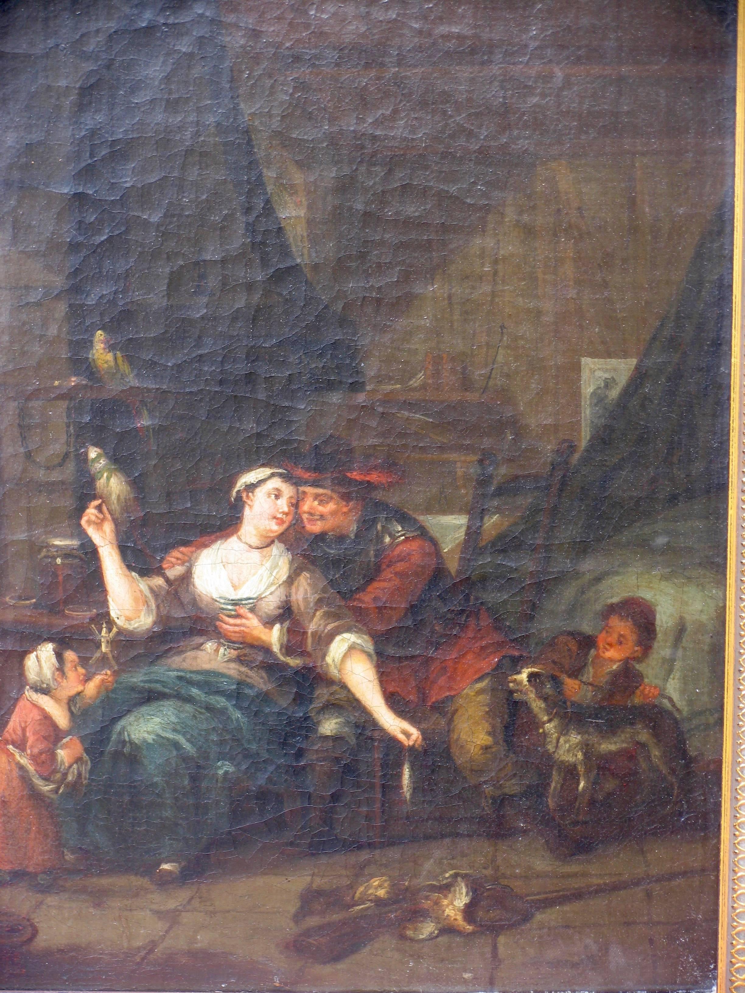 Belgian Pair of 18th Century Interiors