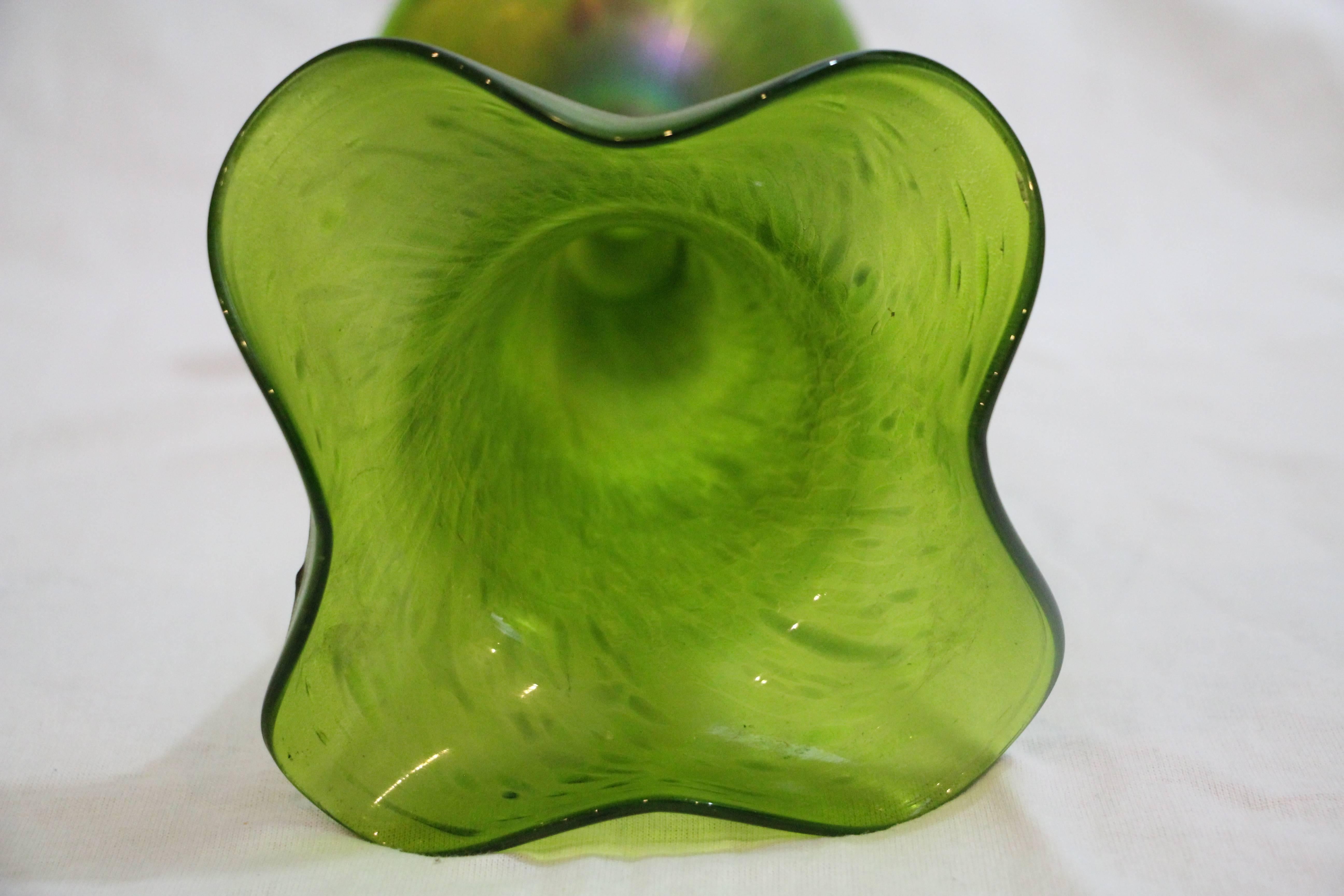 art nouveau glass vases