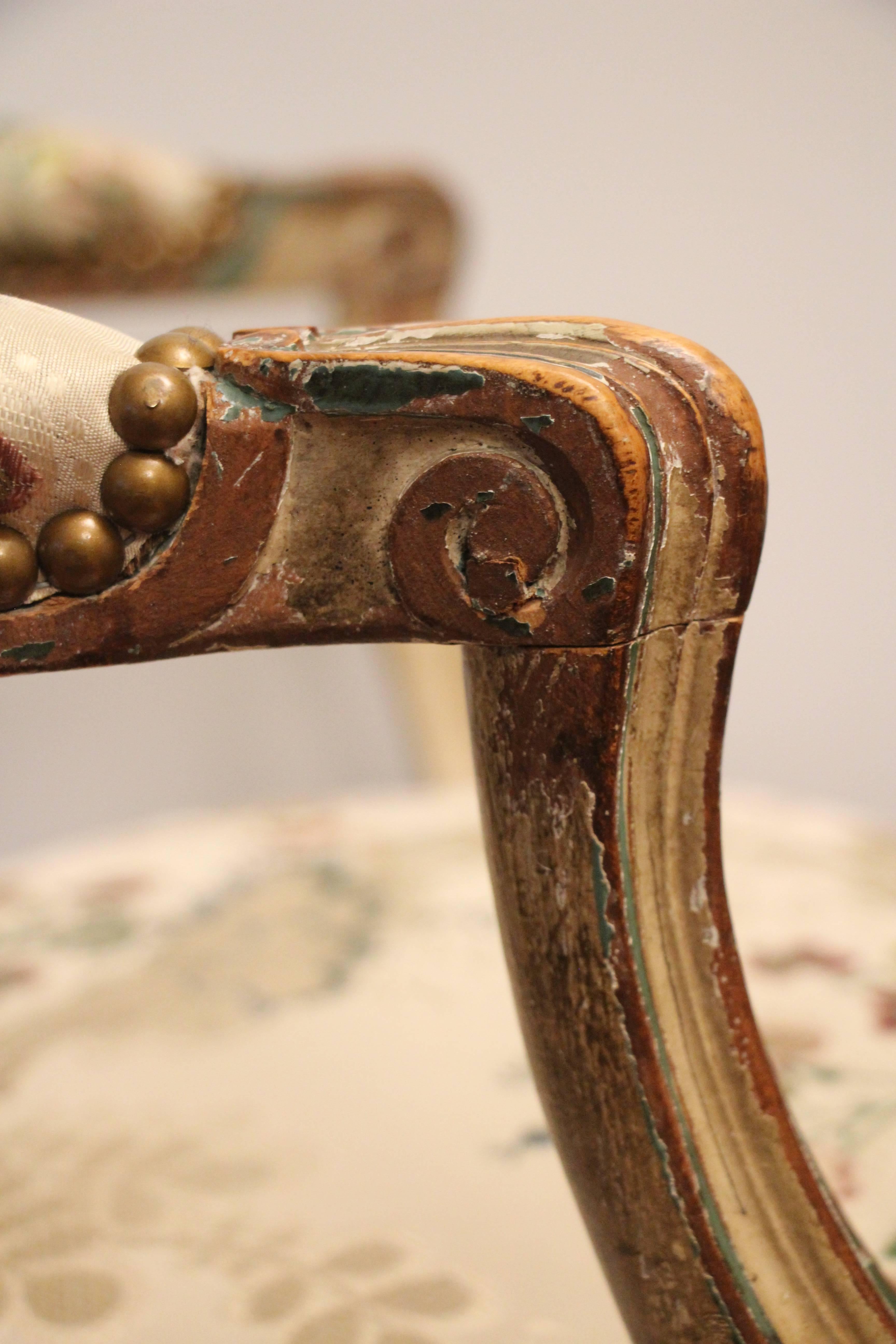 Pair of 18th century Louis XV Armchairs 1