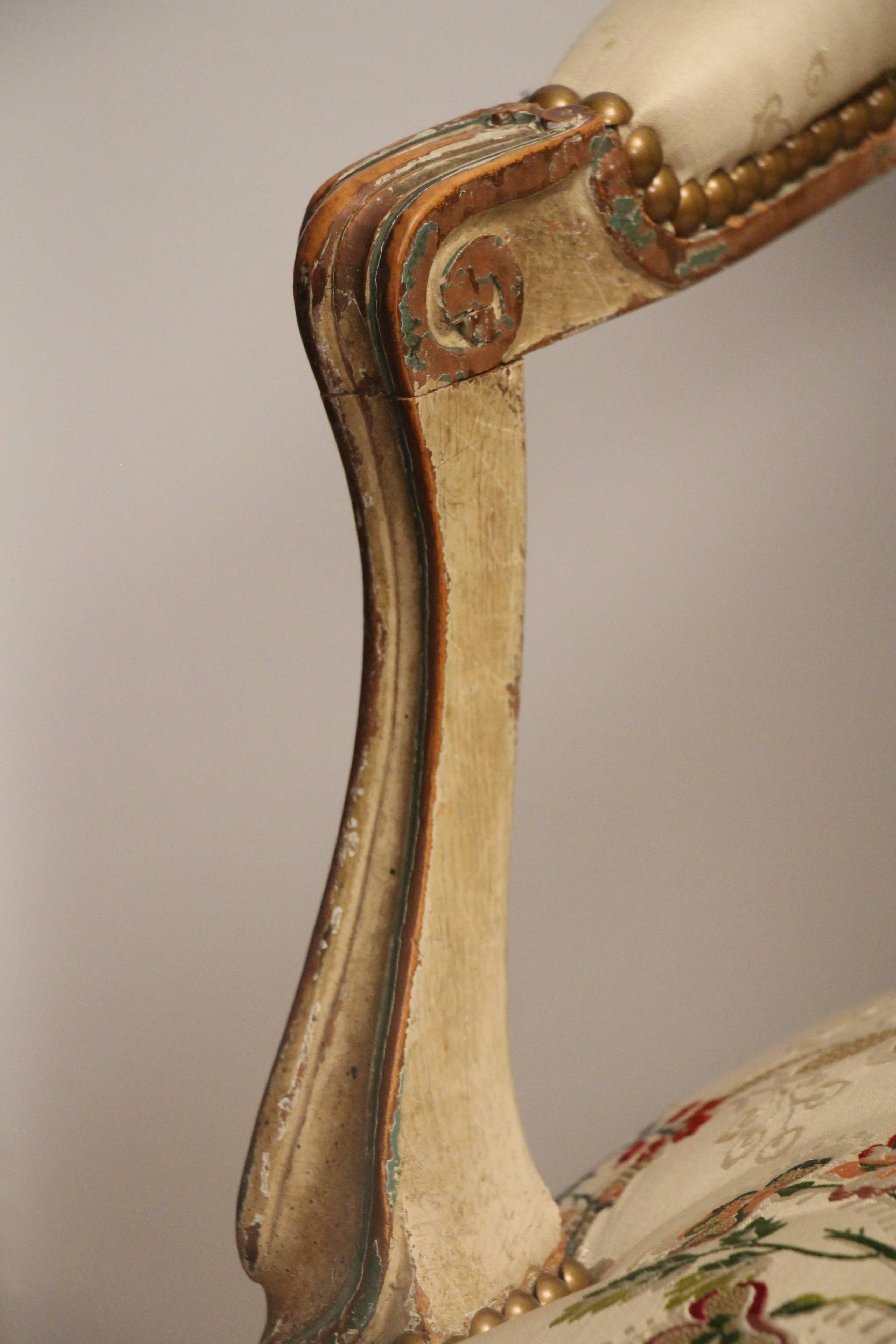 Pair of 18th century Louis XV Armchairs 2