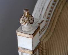 Bergere im Louis-XVI.-Stil mit Tabouret