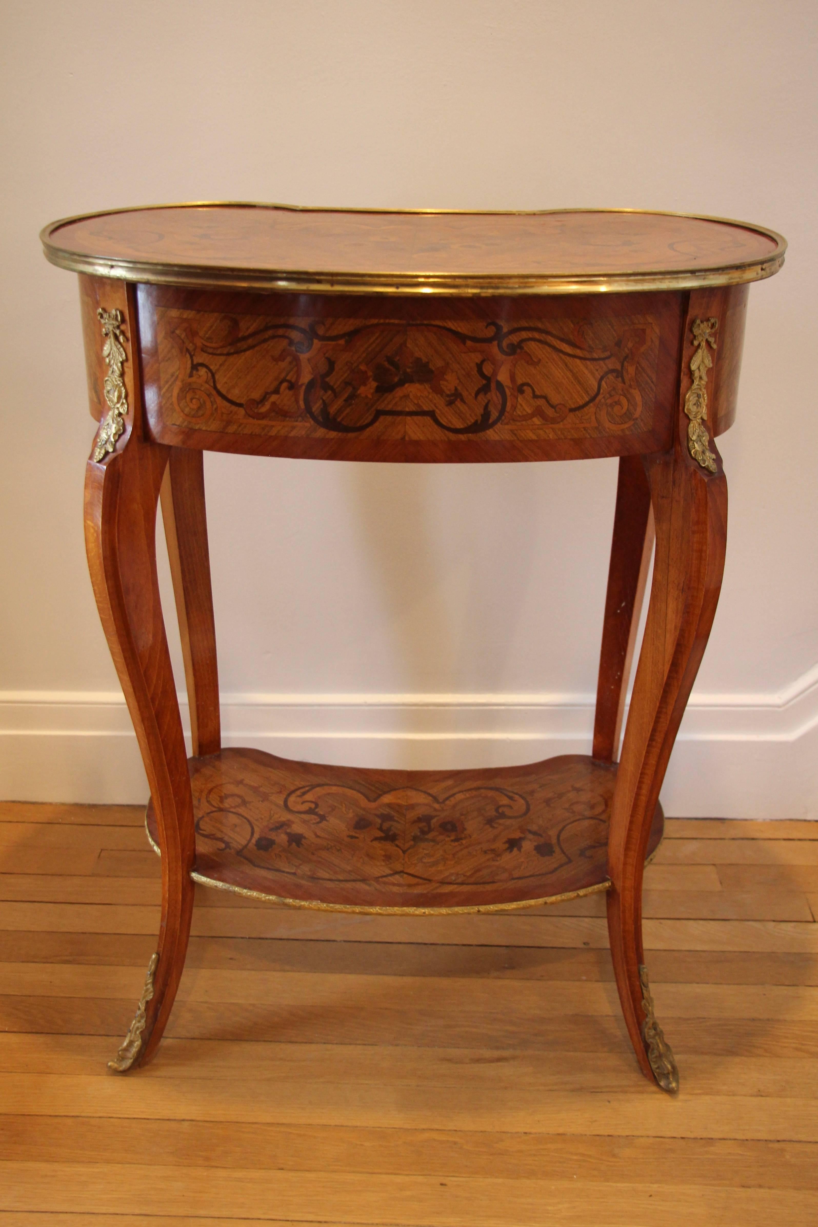 Pair of 19t-20th Century Louis XV Style Side Tables 1