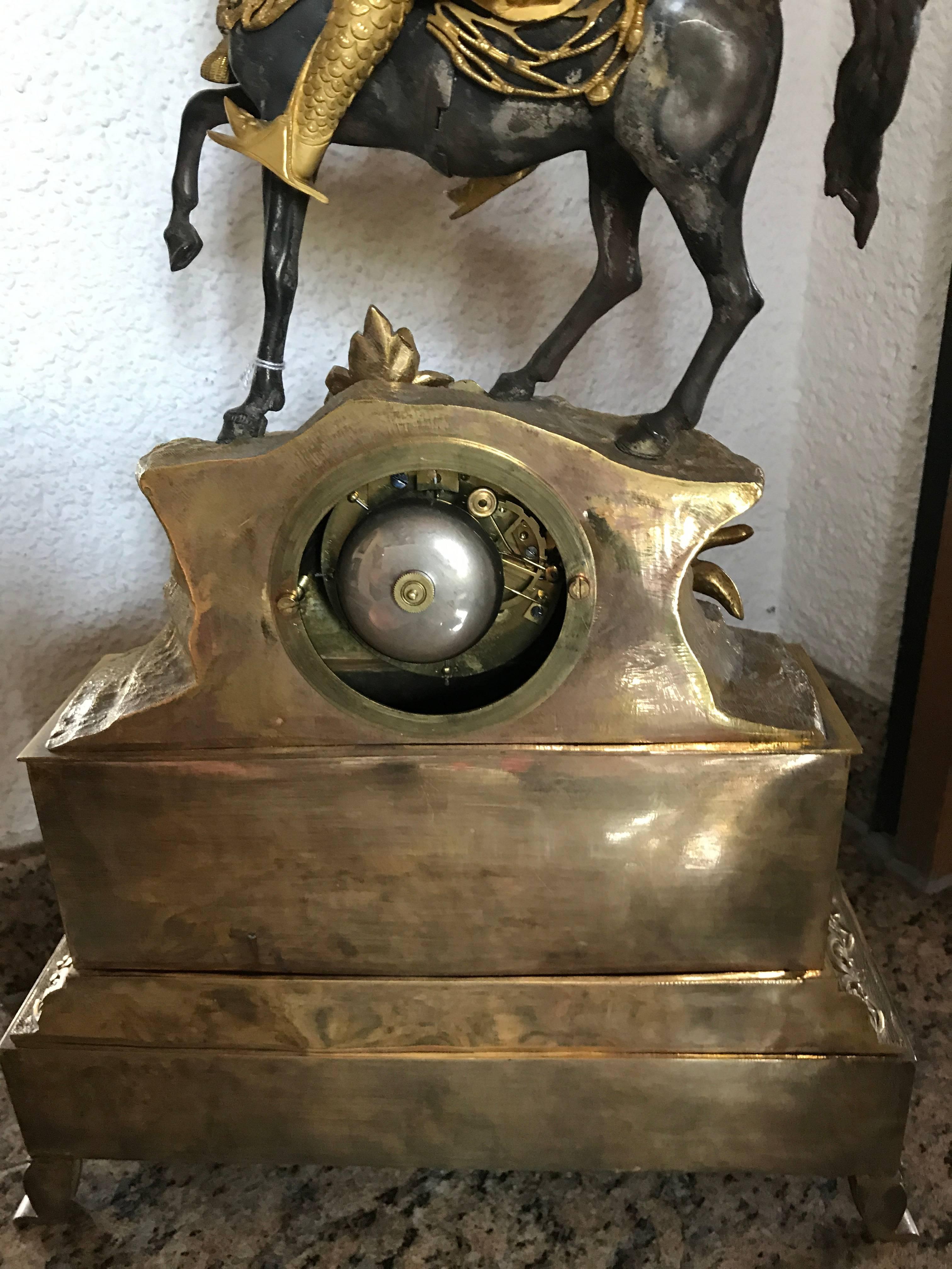 Early 19th Century 19th Century Mantel Piece Clock Signed Wilhelm Broecking