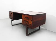 Rosewood Desk Designed by Kai Kristiansen for Preben Schou Andersen, circa 1955