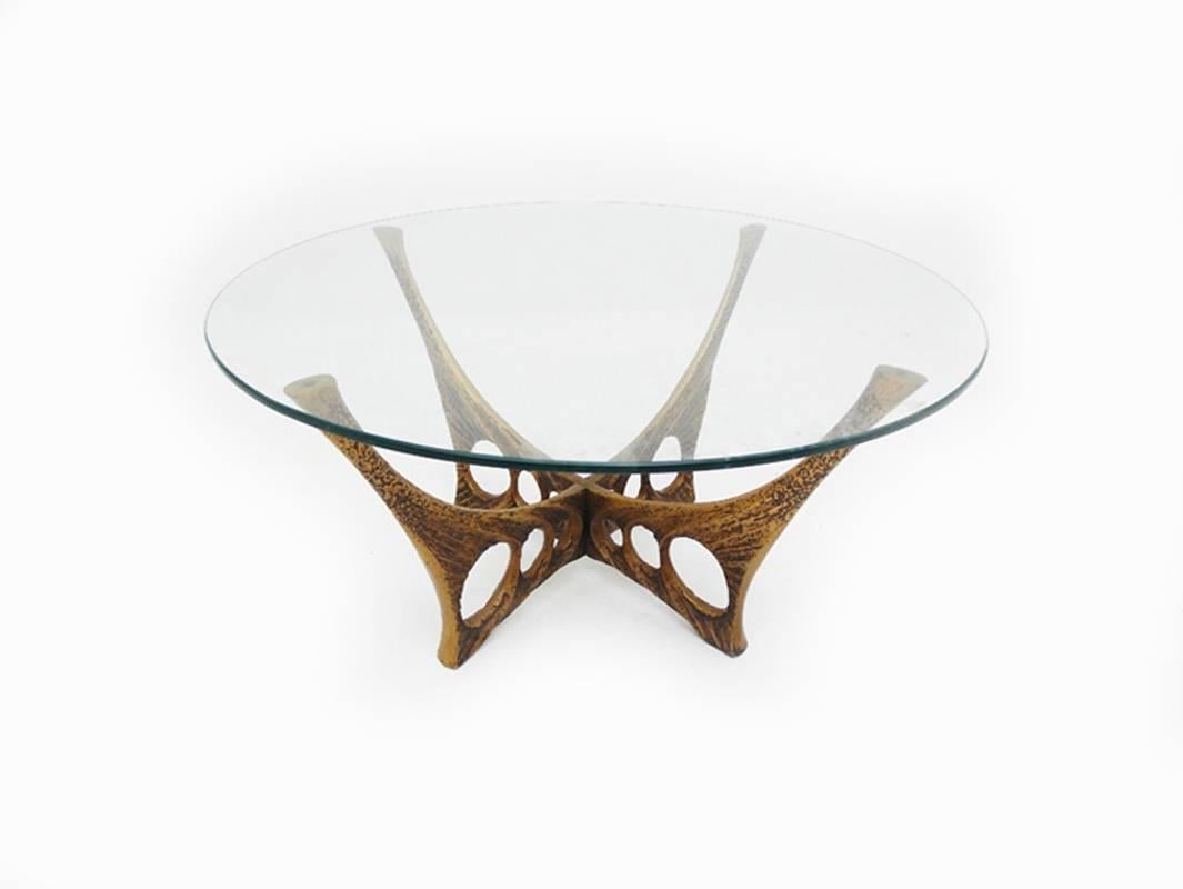 Mid-20th Century Brutalist Design Coffee Table by Willy Ceysens, Belgium, 1961 For Sale