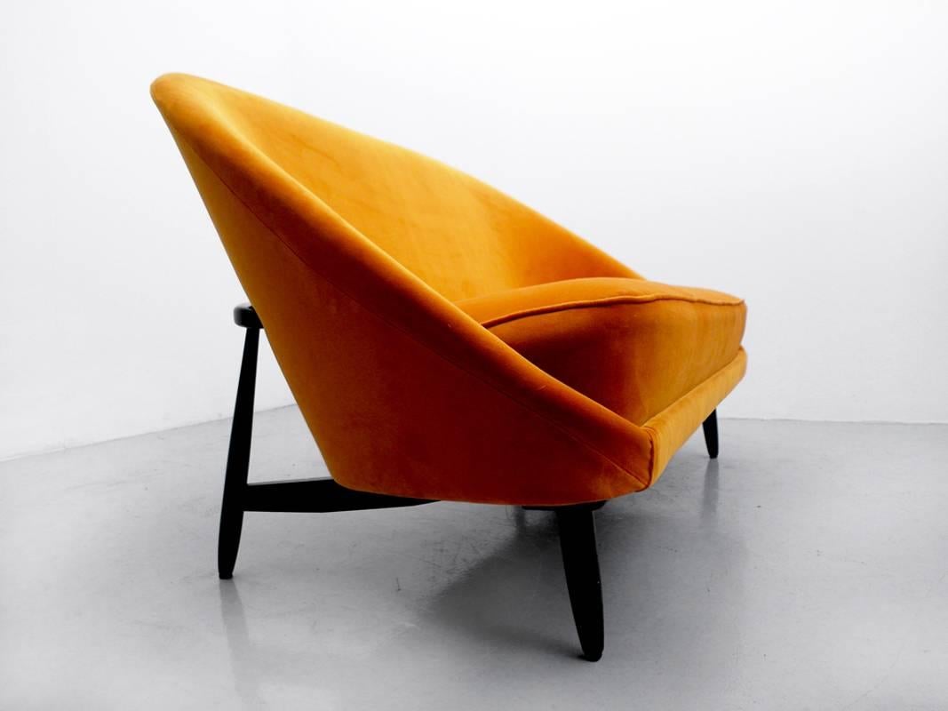 Dutch Iconic Theo Ruth Settee Sofa Model 115 for Artifort, Holland, 1959