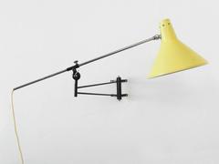 Wall Lamp by Artimeta, Design Attributed Mathieu Matégot and Floris Fiedeldij