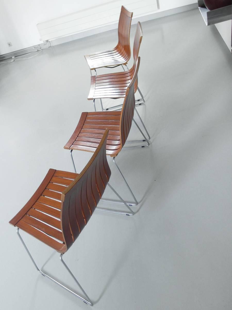 Rare Tønnestav Chairs by Kjell Richardsen for Tynes Mobelfabrikk, Norway 1960 For Sale 1