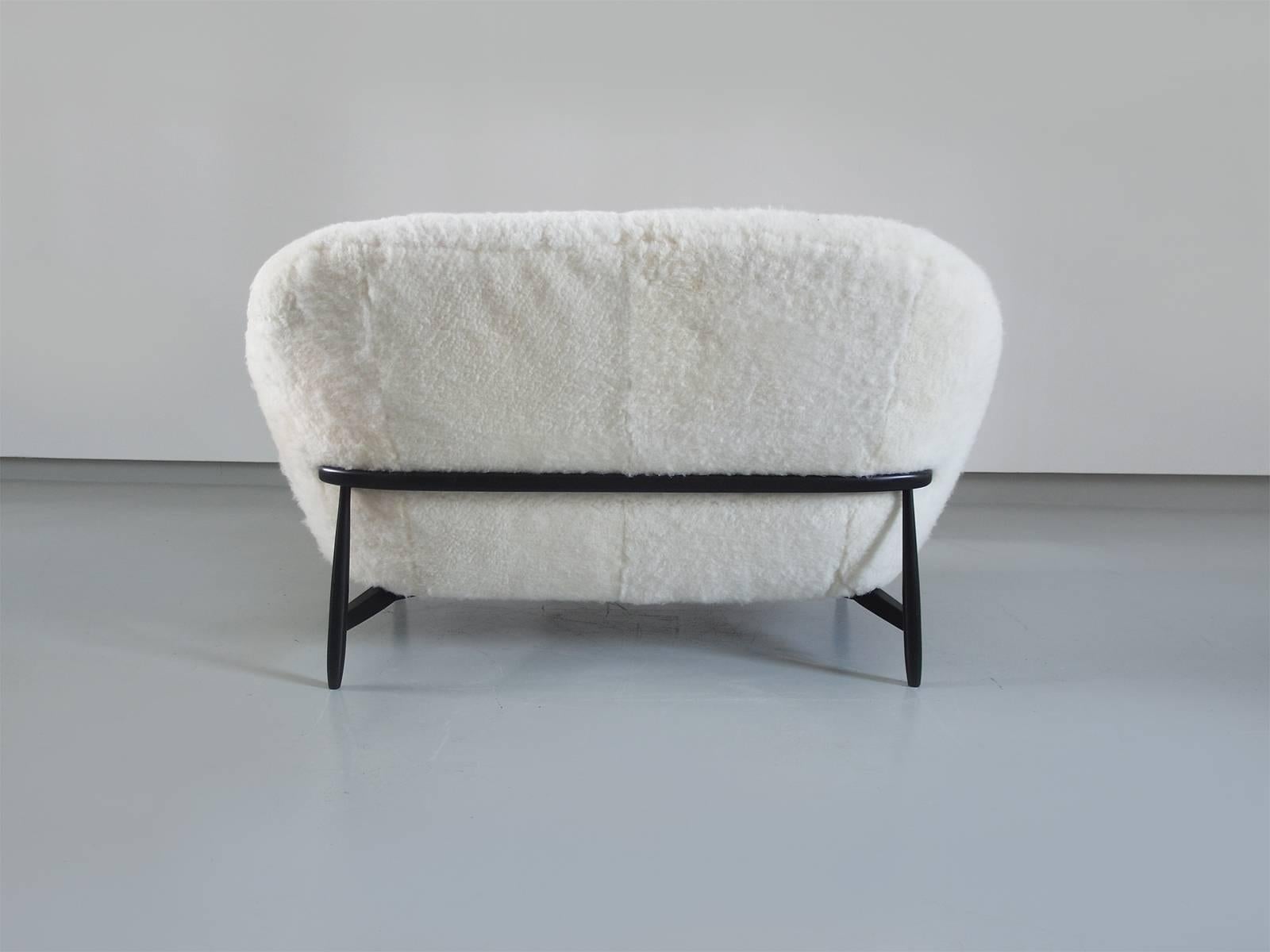 20th Century Sofa Model 115 Executed in Sheepskin Designed by Theo Ruth for Artifort, Holland