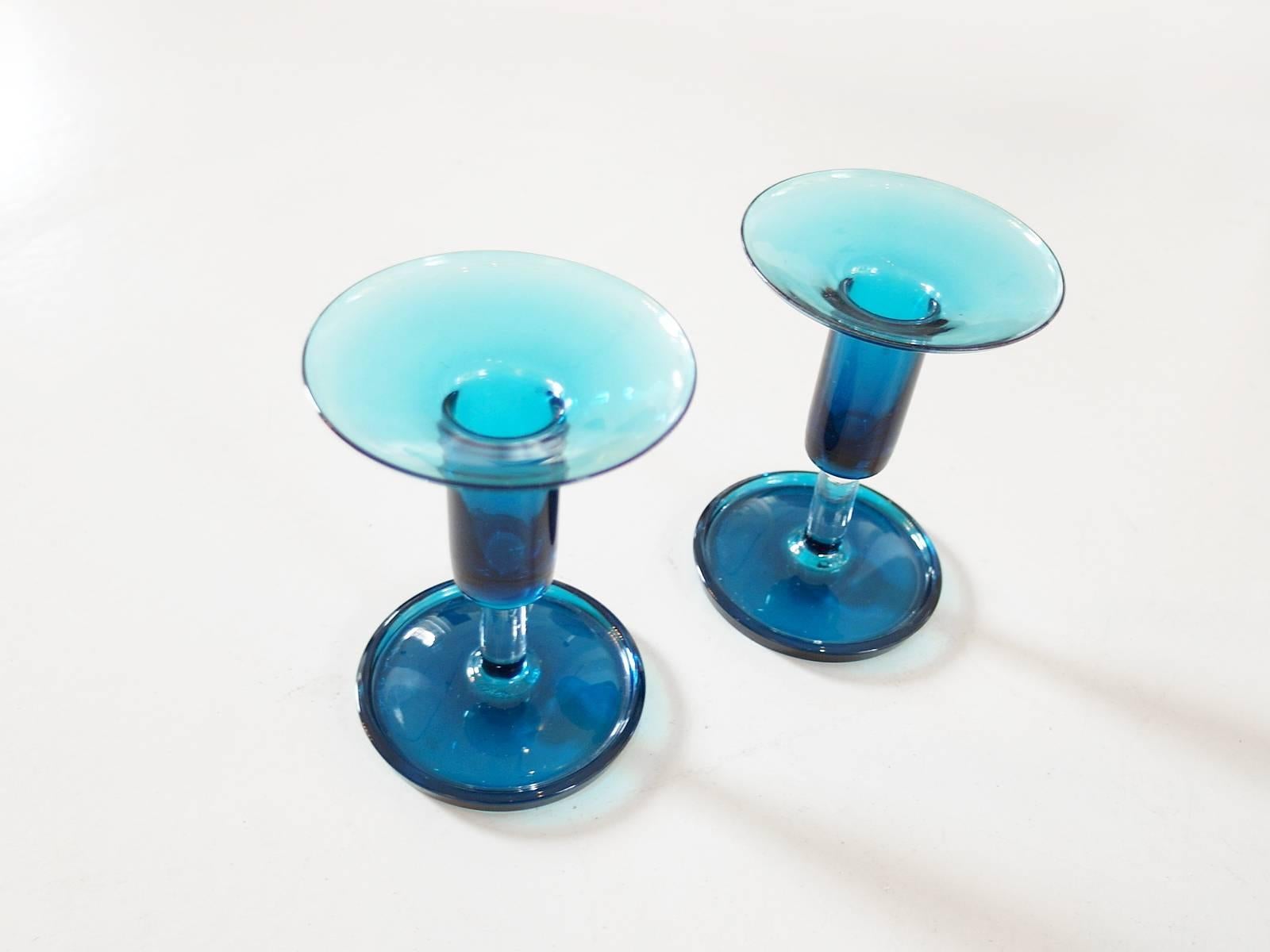 Mid-20th Century Pair of Signed Harlekiini Candleholders Designed by Nanny Still, Finland, 1964