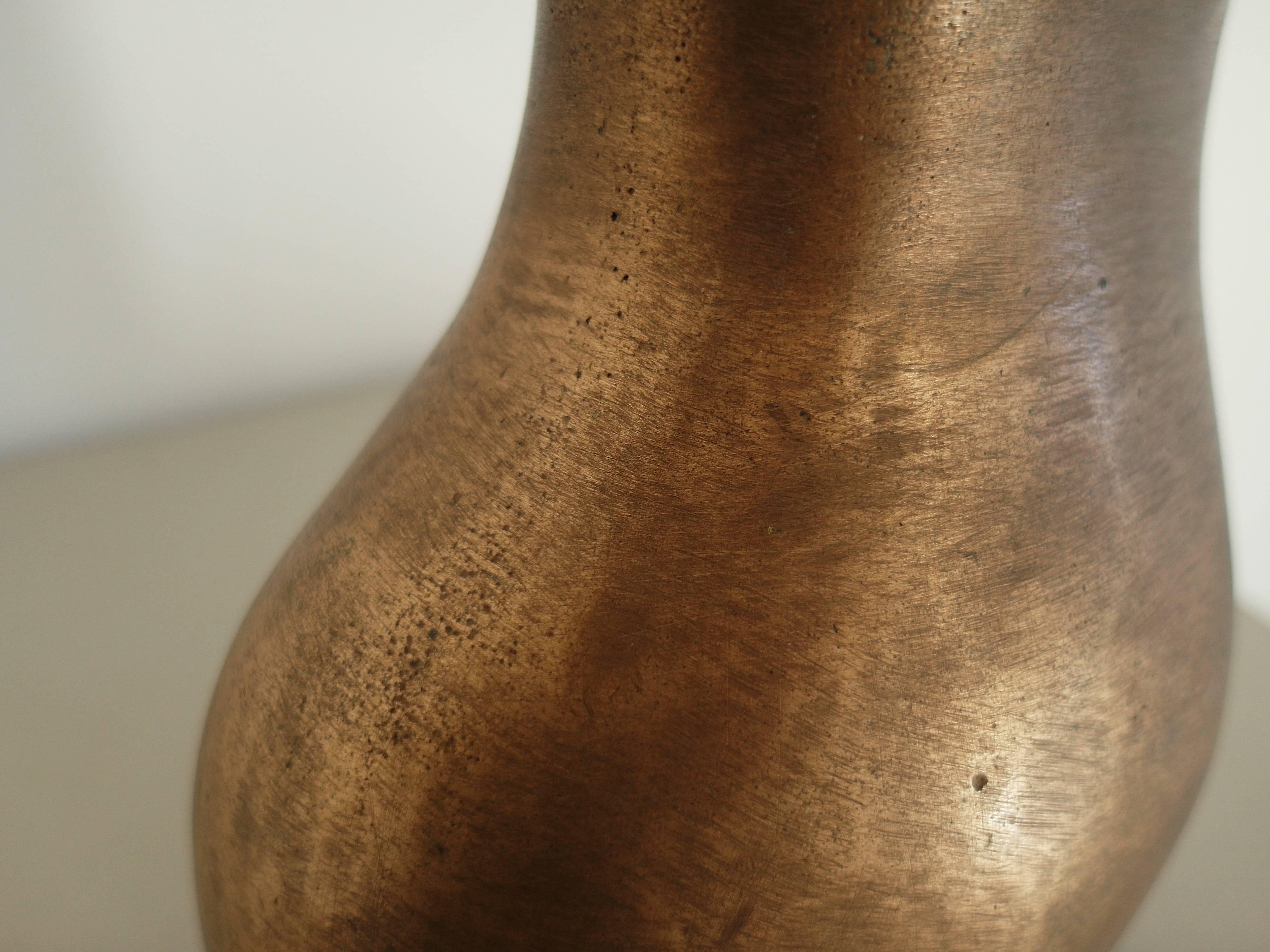 Impressive Bronze Sculpture Surrealist Female Nude, France, 1950s In Excellent Condition For Sale In Woudrichem, NL