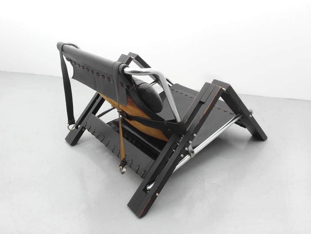 Brutalist Sonja Wasseur Grasshopper Lounge Chair For Sale