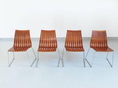 Rare Tønnestav Chairs by Kjell Richardsen for Tynes Møbelfabrikk, Norway, 1960