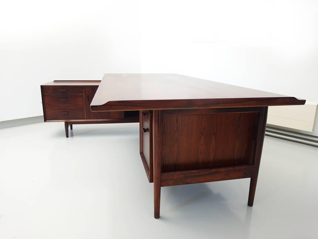 Rosewood Arne Vodder Sibast XXl Executive Desk