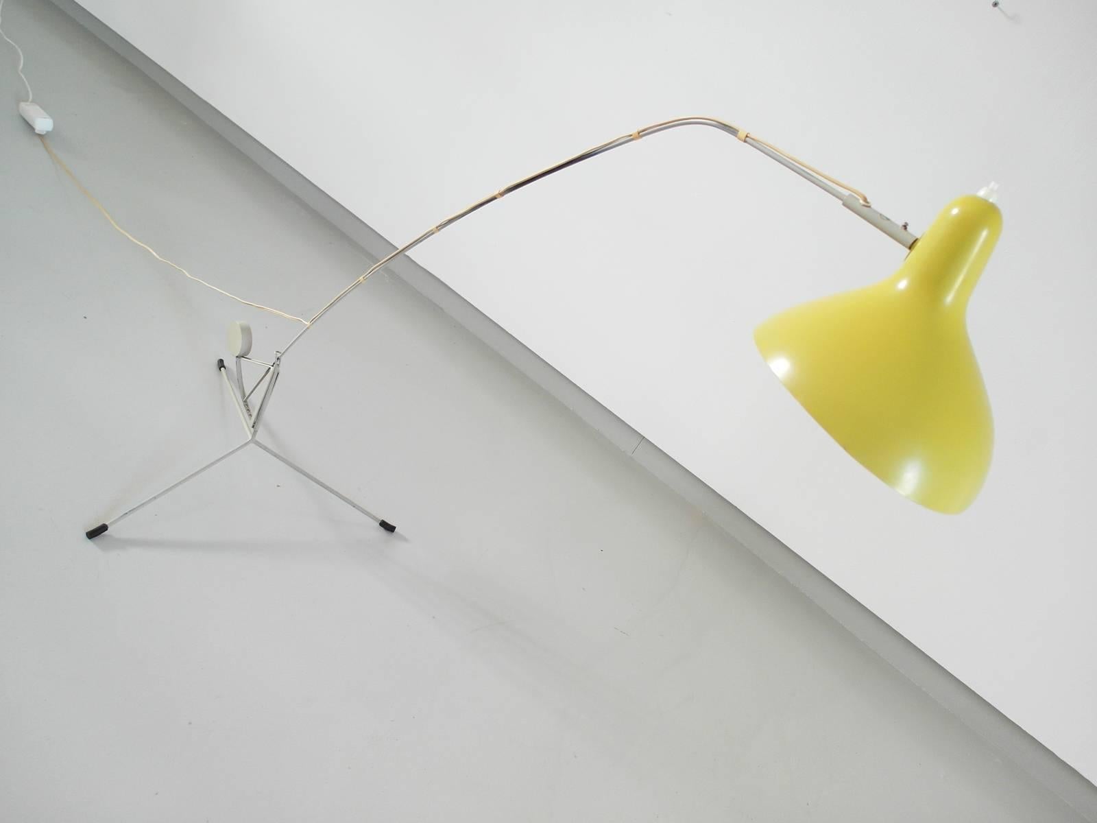 Mid-20th Century Rare Original Bernard Schottlander Mantis Floor Lamp for Bergboms, Sweden, 1953
