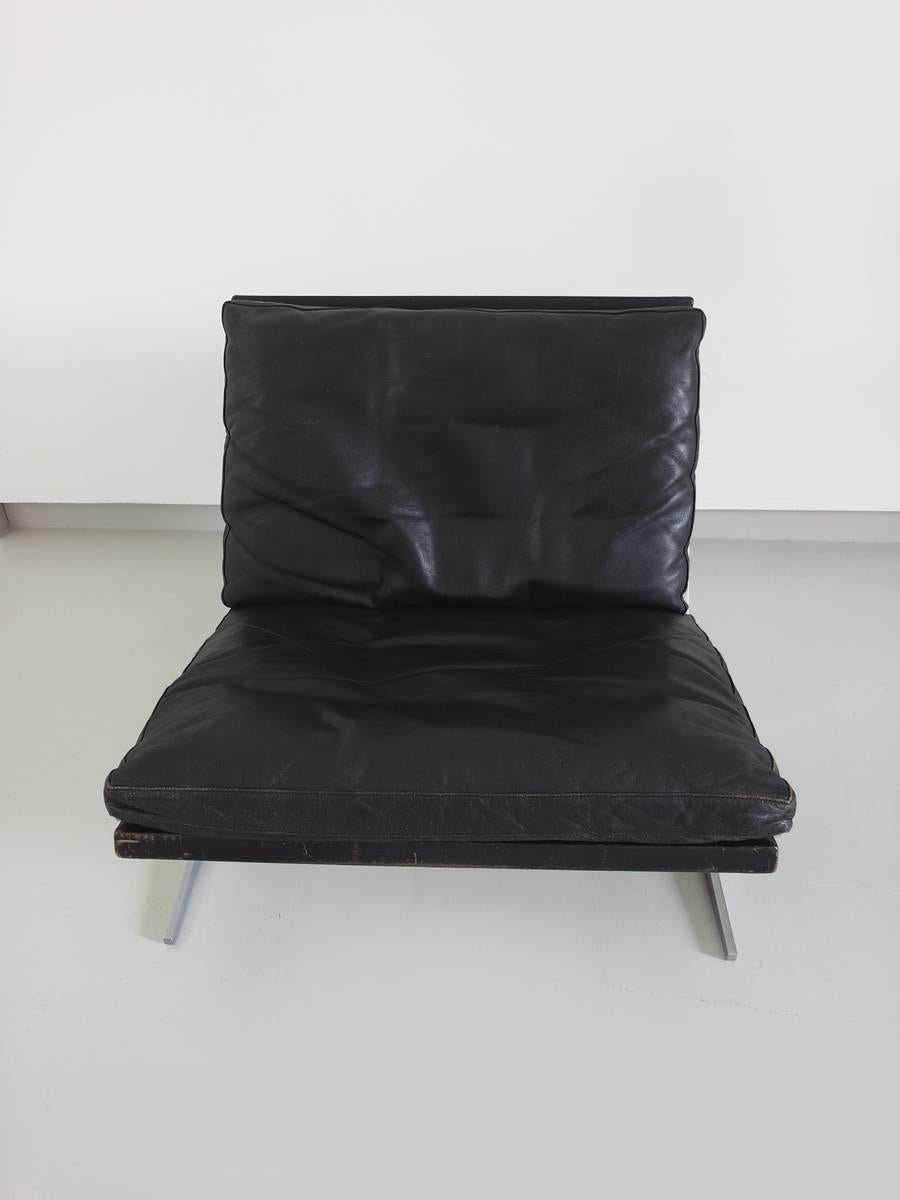 Mid-20th Century Preben Fabricius and Jørgen Kastholm Lounge Chair for Bo-Ex, Denmark, 1962