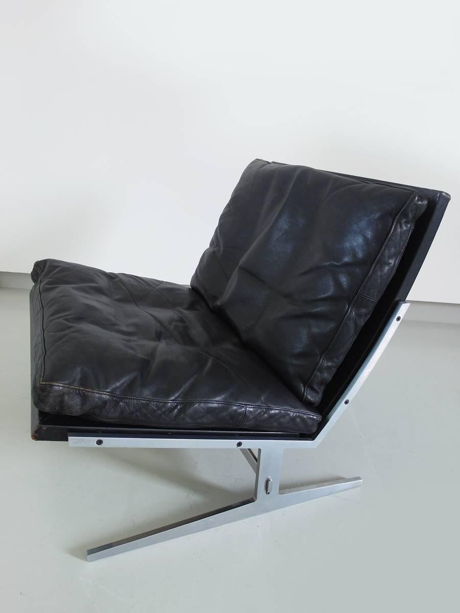 Mid-Century Modern Preben Fabricius and Jørgen Kastholm Lounge Chair for Bo-Ex, Denmark, 1962