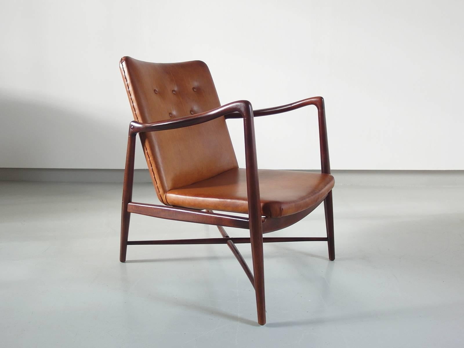 Finn Juhl BO-59 beechwood lounge chair or 