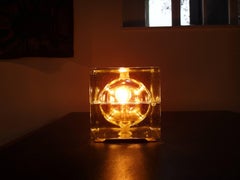 Alessandro Mendini Cubo Sfera Table Lamp for Fidenza Vetraria, Italy, 1968