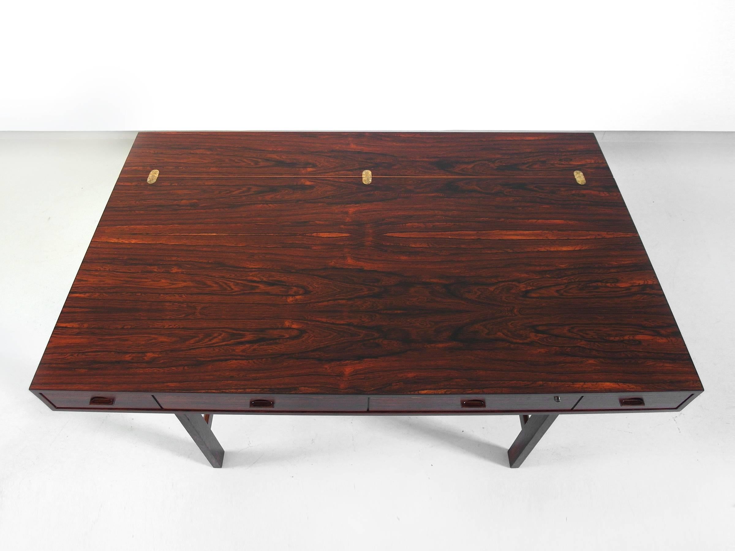 Peter Løvig Nielsen Jens Quistgaard Flip Top Desk In Rosewood Peter Løvig Nielsen Jens Quistgaard Flip Top Desk In Rosewood Denmark 1966 At 1stdibs