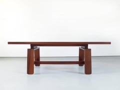 Large Mahogany Dining Table by Silvio Coppola, Bernini, Italy, 1964