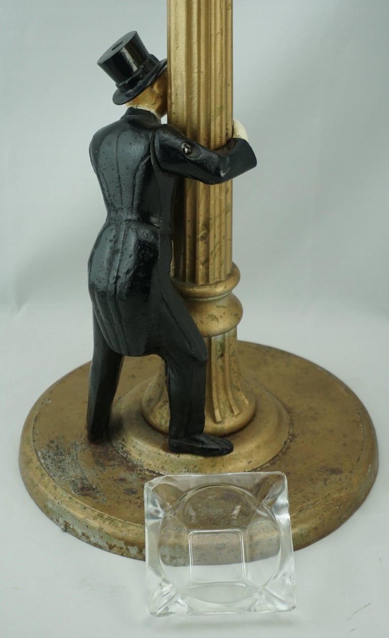 Art Deco Cigar Cast Iron Standing Ashtray, circa 1925 at 1stDibs