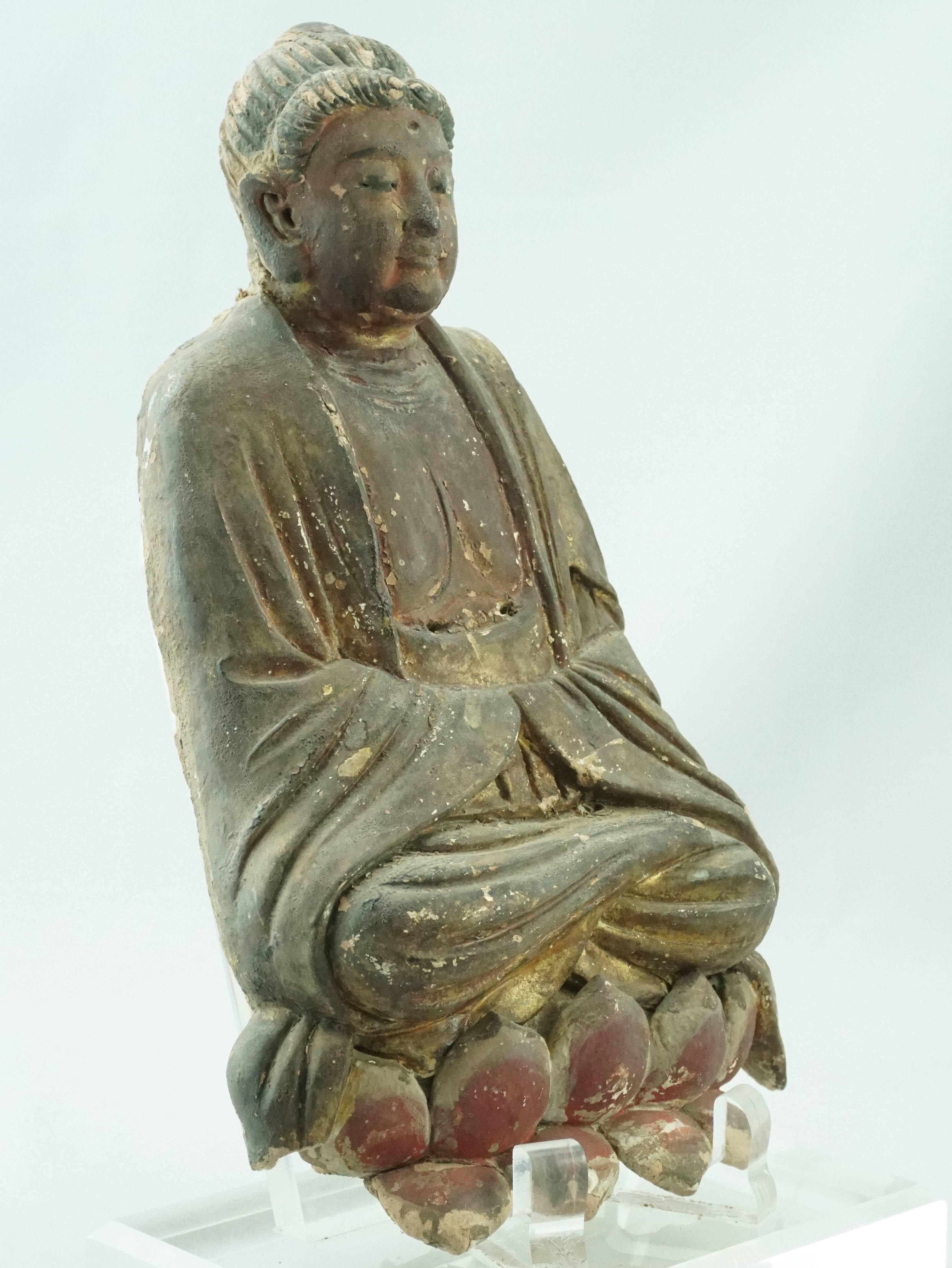 Chinese Yuan, Ming Dynasty Buddha, circa 14th Century