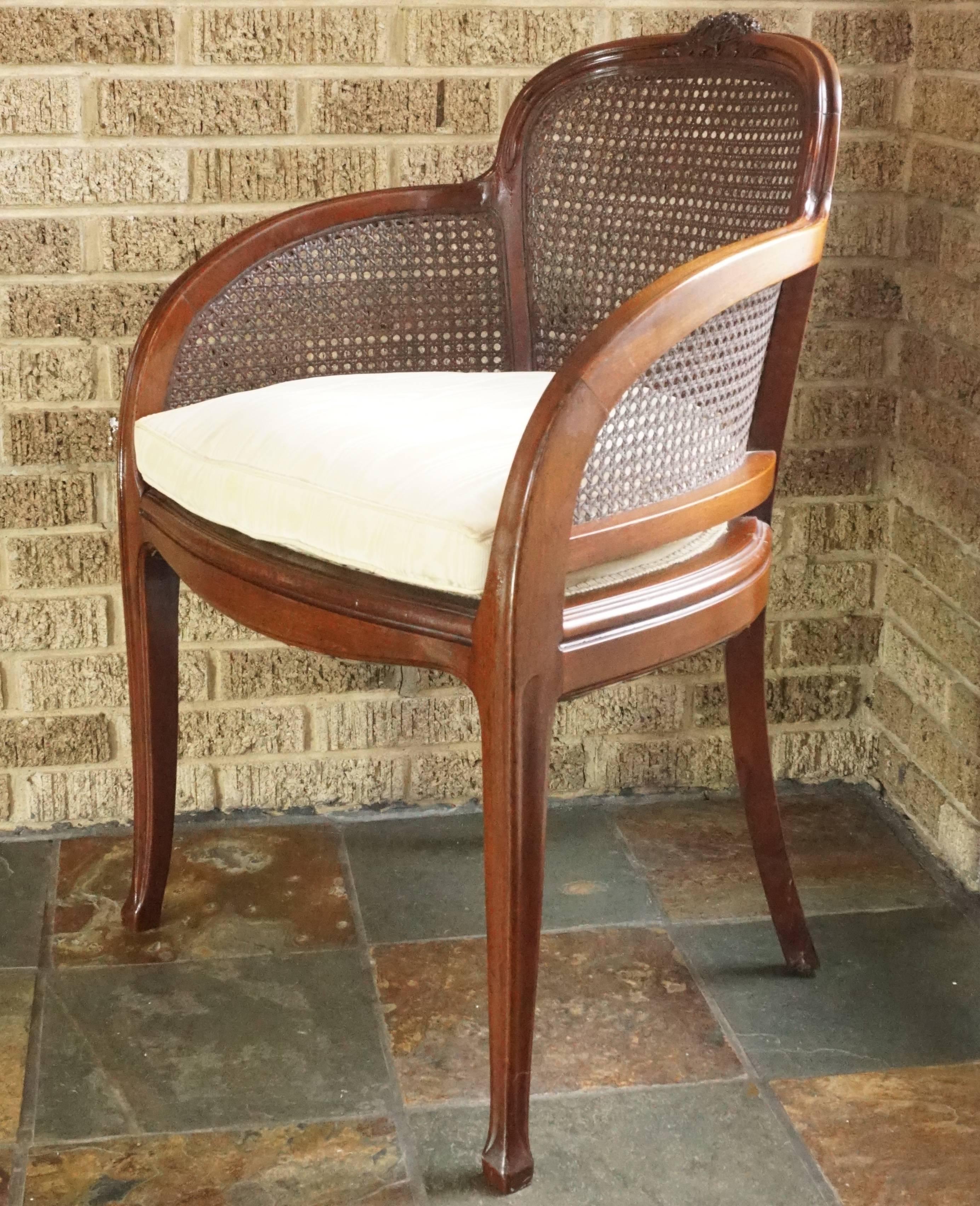 French Louis Majorelle Attributed Art Nouveau Desk Armchair, 1900