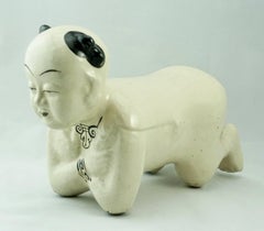 Qing Dynasty 19th Century Chinese Porcelain Pillow