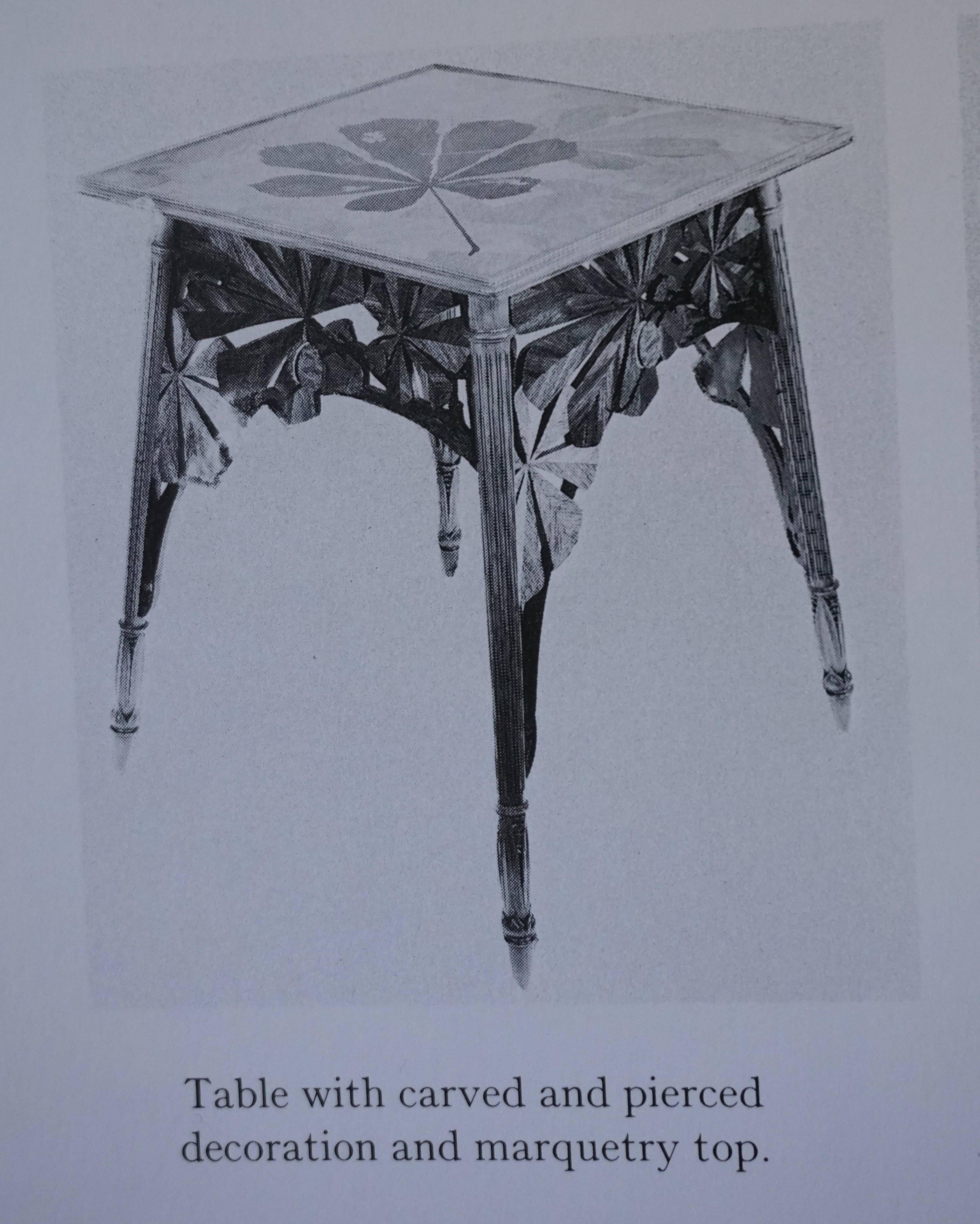 Louis Majorelle Signed French Art Nouveau Game Table, circa 1900 For Sale 1