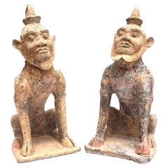 Tang Dynasty Mingqi Earth Spirit Tomb Guardians TL Getestet