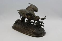 Sandpiper aus Bronze von Jules Moigniez, 19. Jahrhundert