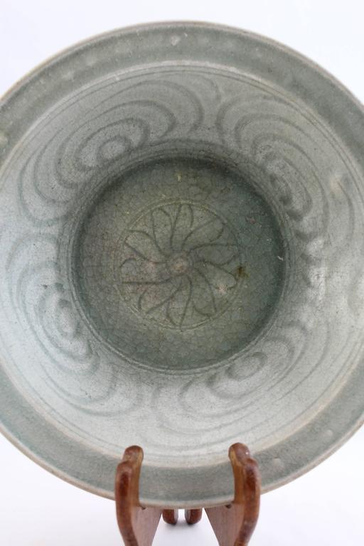 Chinese Export Sawankhalok Ceramic Celadon Plate- - Bowl 15th-16thC Thailand