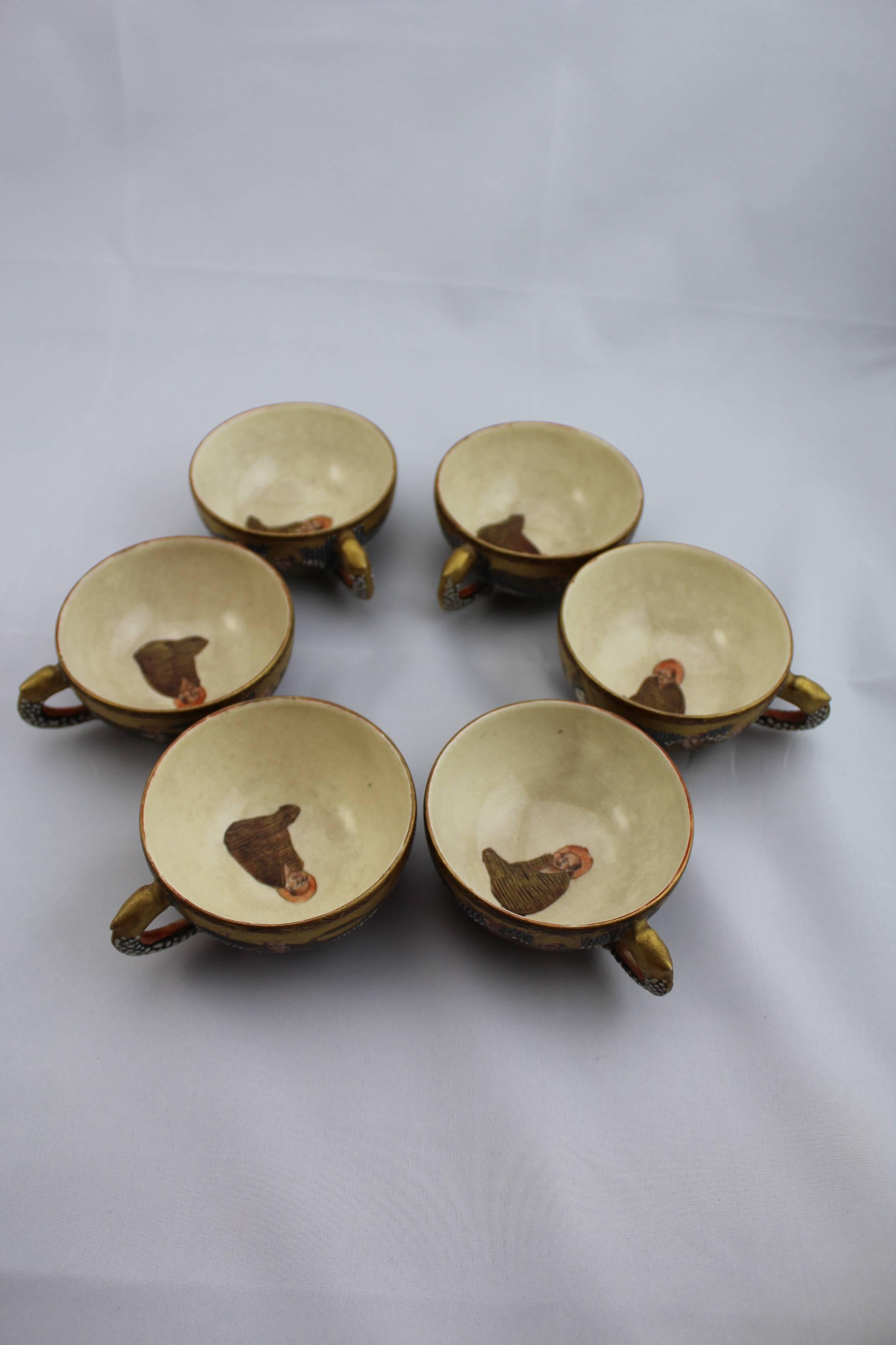 satsuma porcelain tea set