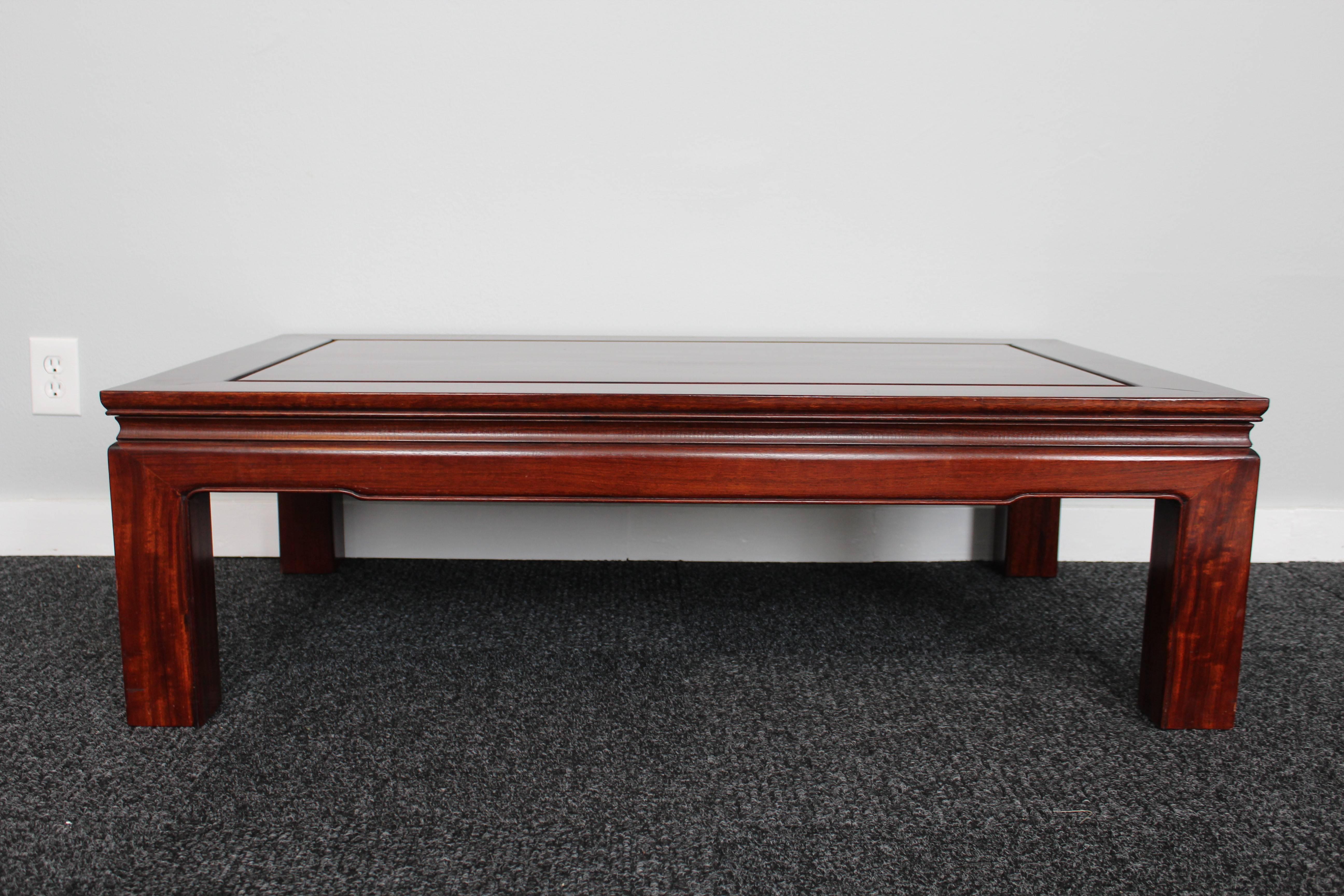 Mid-Century Modern Mid-Century Chinese Rosewood Coffee Table