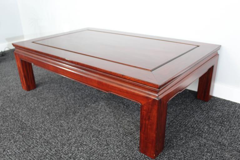 MidCentury Chinese Rosewood Coffee Table at 1stDibs