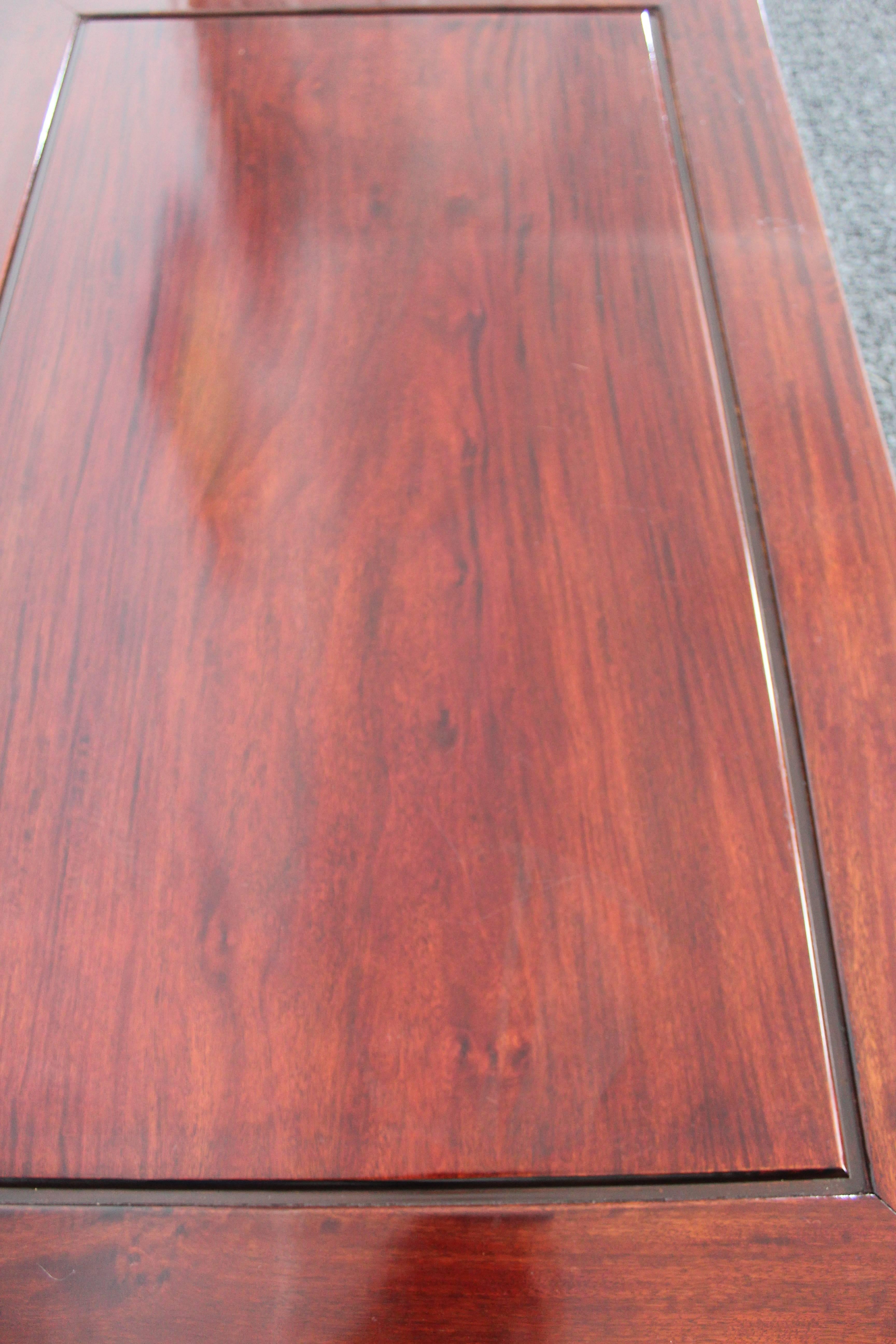 Mid-Century Chinese Rosewood Coffee Table 3